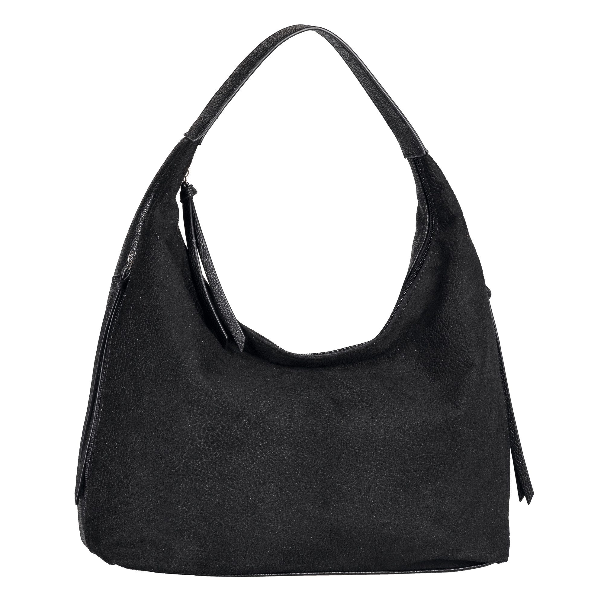 TOM TAILOR Hobo Aiana, Damen Handtasche, mit Fransen-Reißverschluss