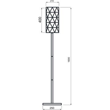 click-licht Stehlampe Stehleuchte Asterope Linear in Weiß E27, keine Angabe, Leuchtmittel enthalten: Nein, warmweiss, Stehlampe, Standlampe