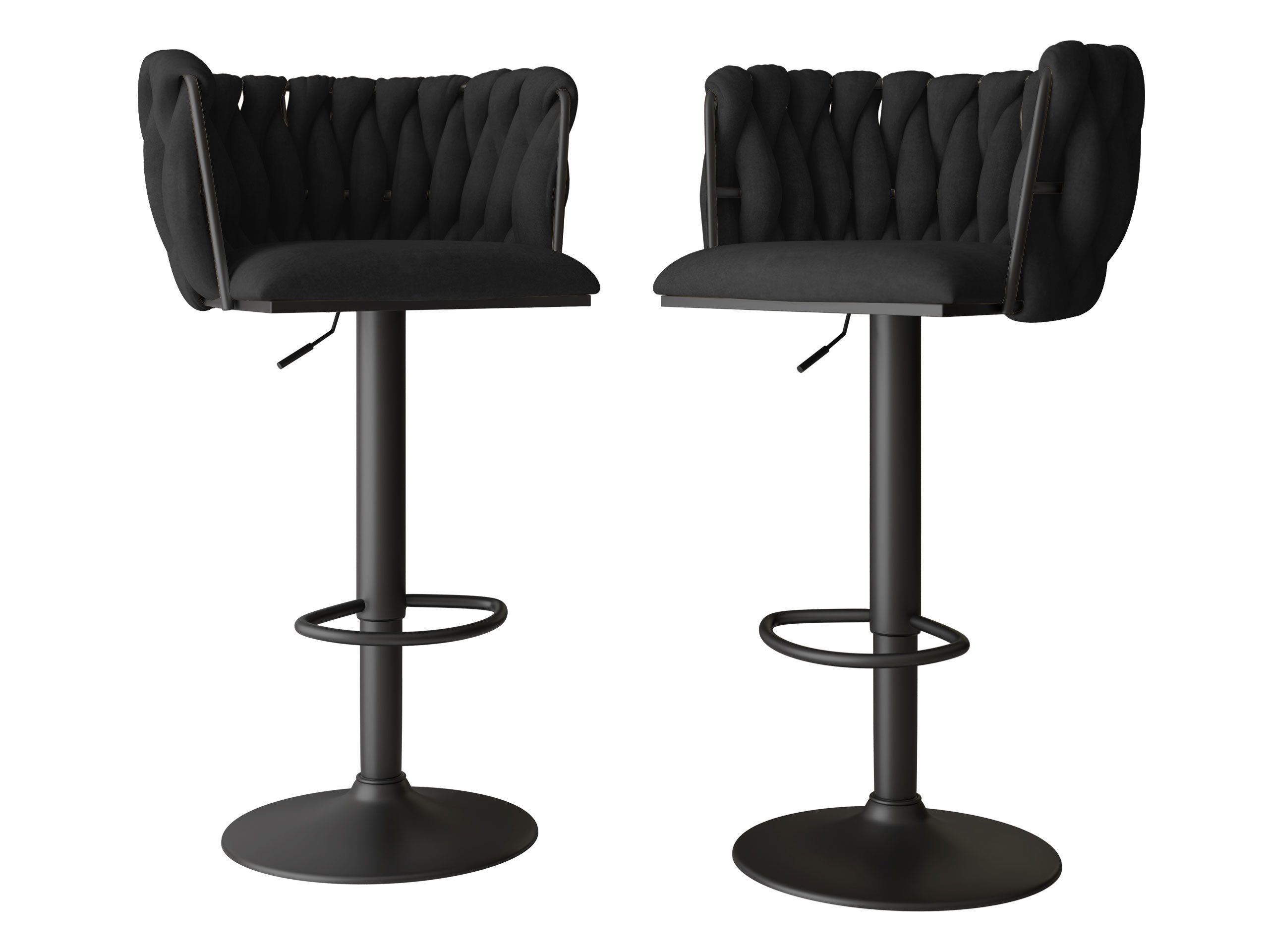 MIRJAN24 Barhocker Muz BS-1142/BK (2er-Set), Gasdruckfeder, günstig online kaufen