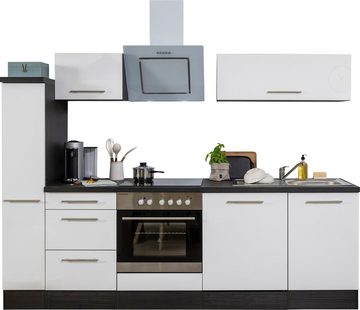 RESPEKTA Küchenzeile »RP250«, mit E-Geräten, Breite 250 cm