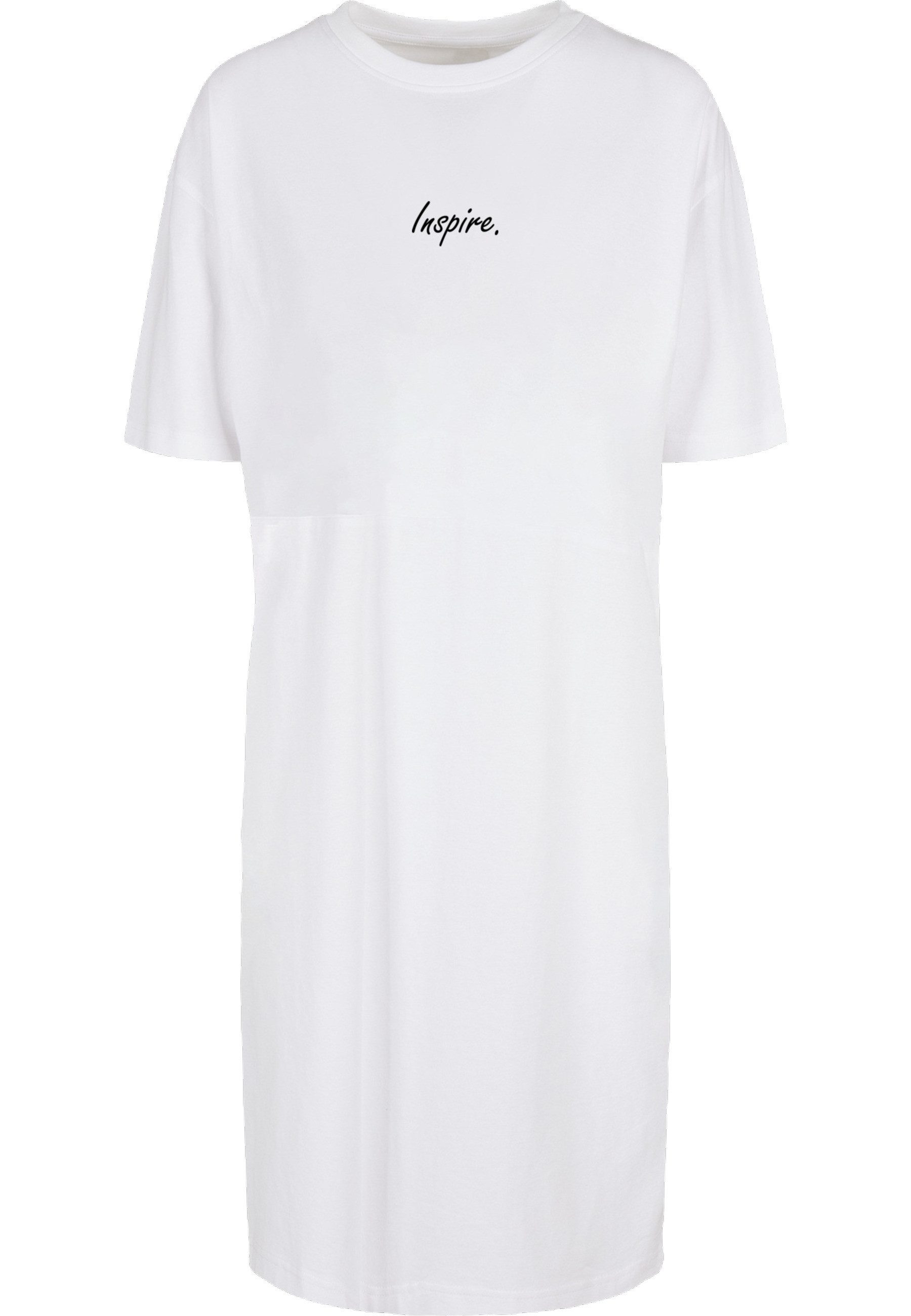 Shirtkleid Merchcode Damen Ladies Inspire Oversized Slit Tee Dress