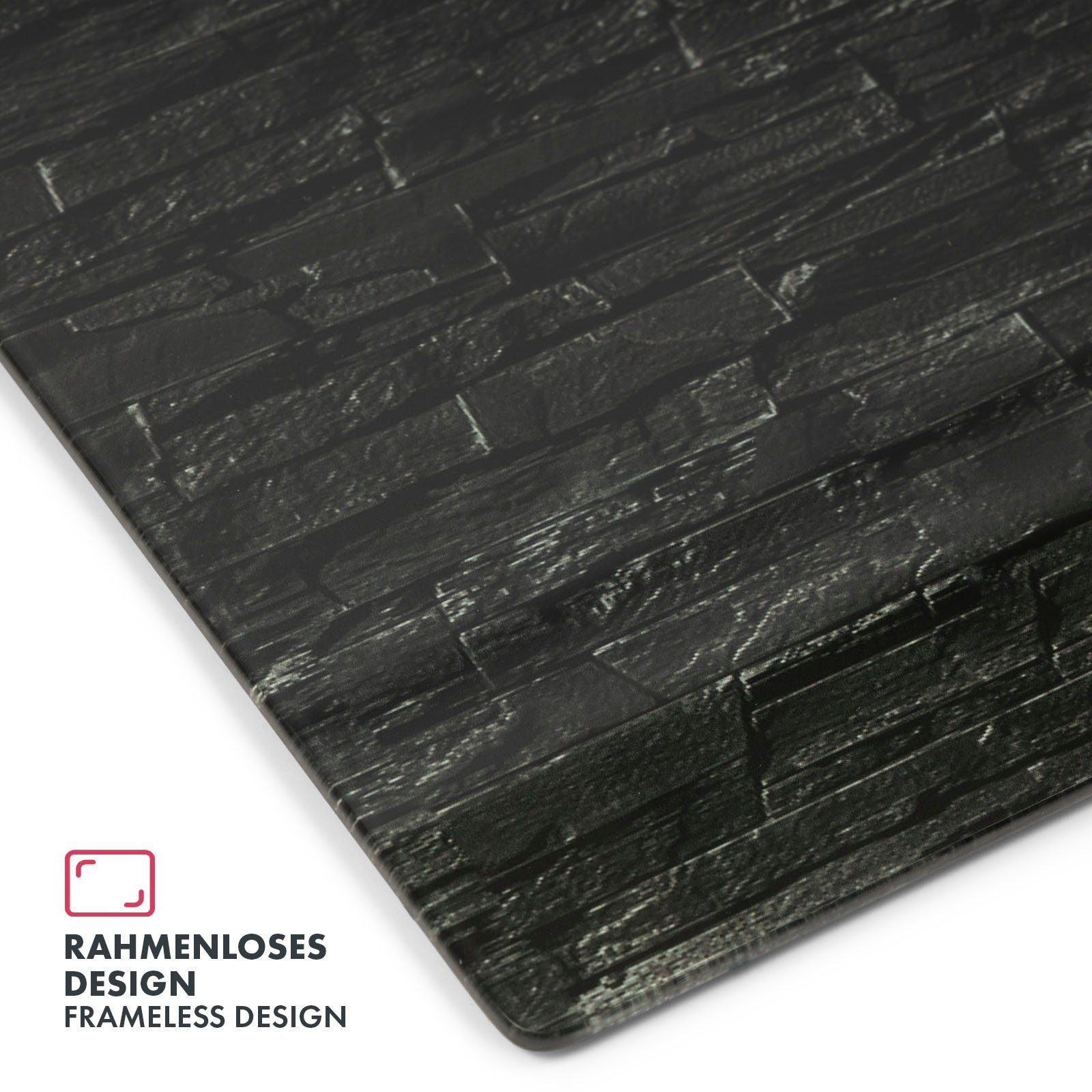 Magnete & Inkl. & Montagematerial, Schwarz Größen Karat - Verschiedene Memoboard Farben Stone Design-Glas-Memoboard,