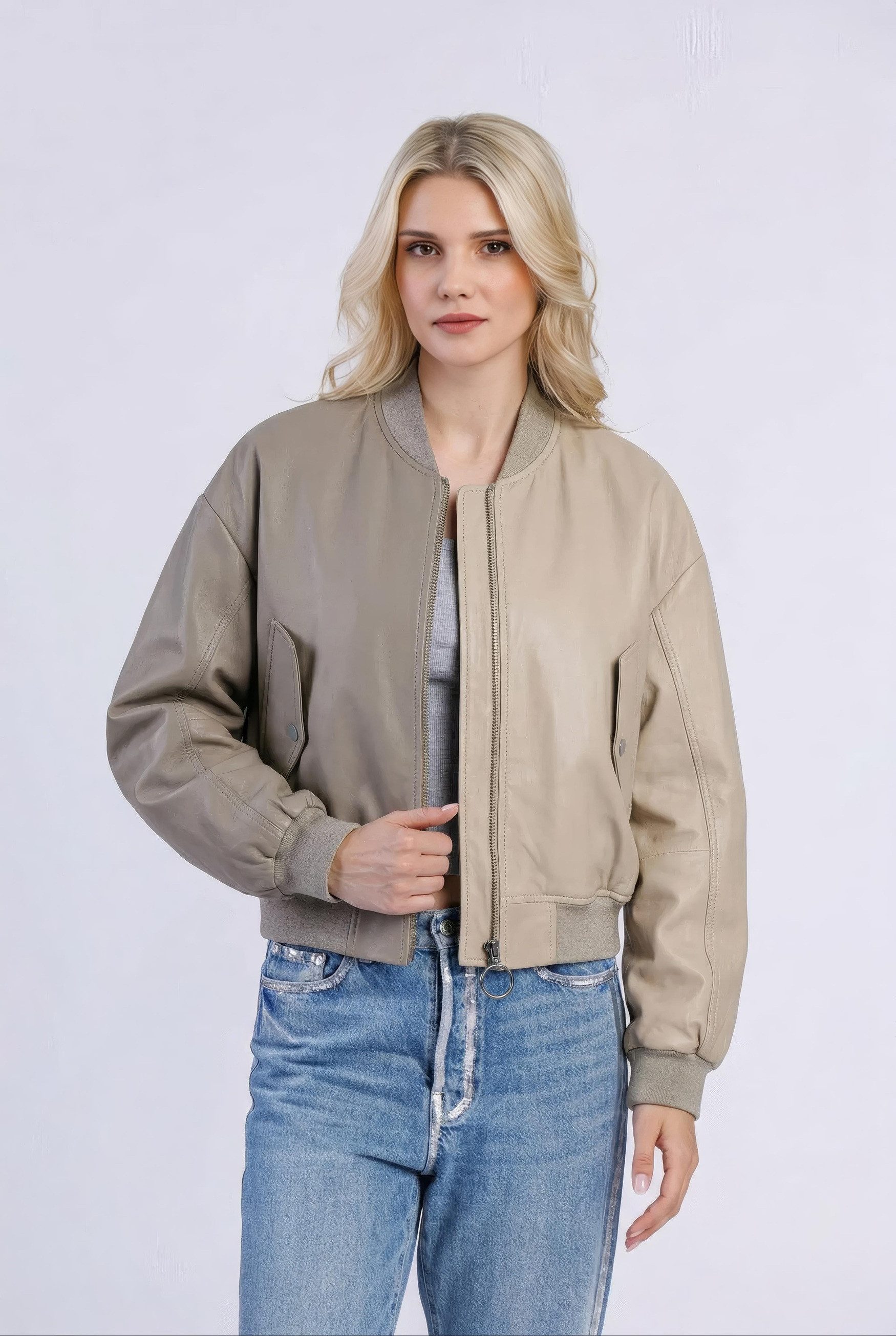 Lederjacke Demy-FN