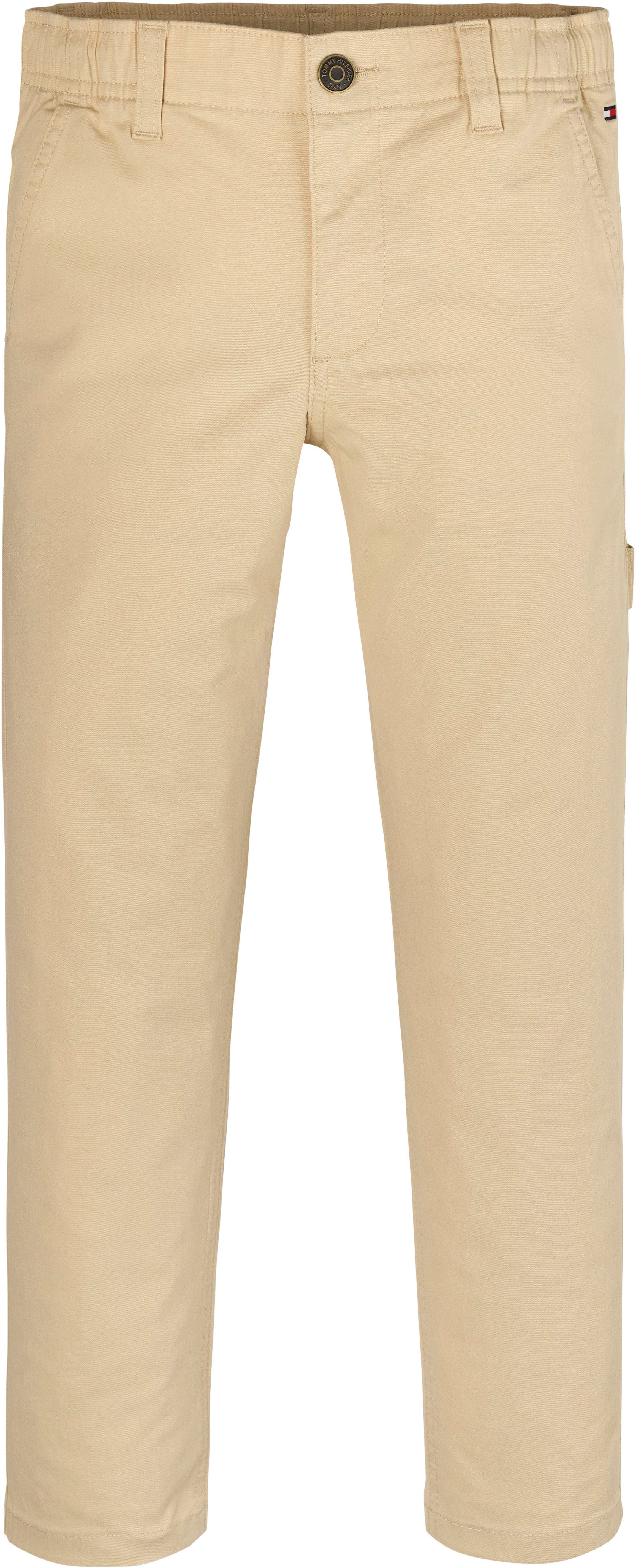 PULL Webhose mit Hilfiger WOVEN SKATER ON Logostickerei PANTS Tommy