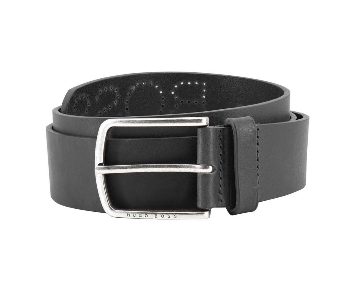BOSS Ledergürtel 50466523-001 Herrengürtel Sander_Sz40 Schwarz