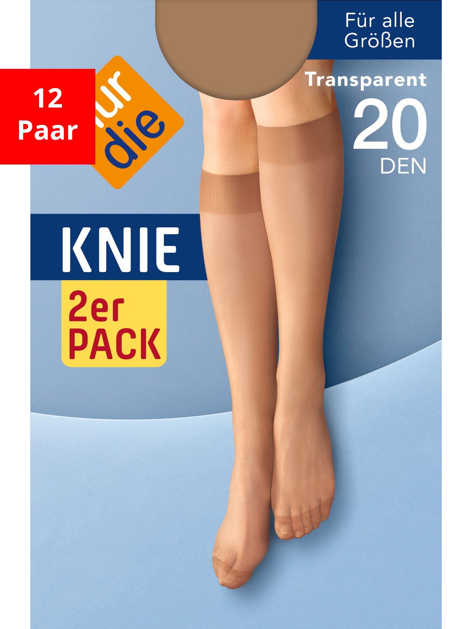 Nur Die Гольфы Гольфы 20 DEN (12-Paar)