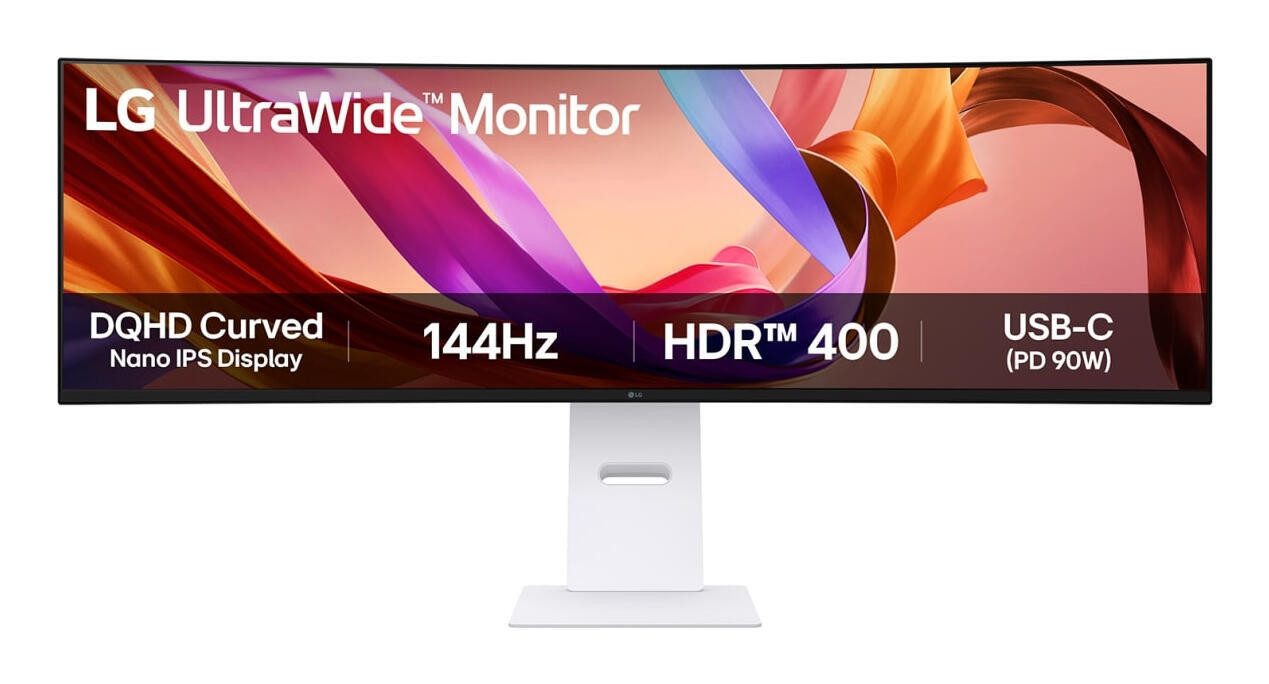 Valentinstagsgeschenk LG 49U950A-W Curved-Gaming-Monitor (5120 x 1440, 5 ms Reaktionszeit, 144 Hz, Nano IPS)