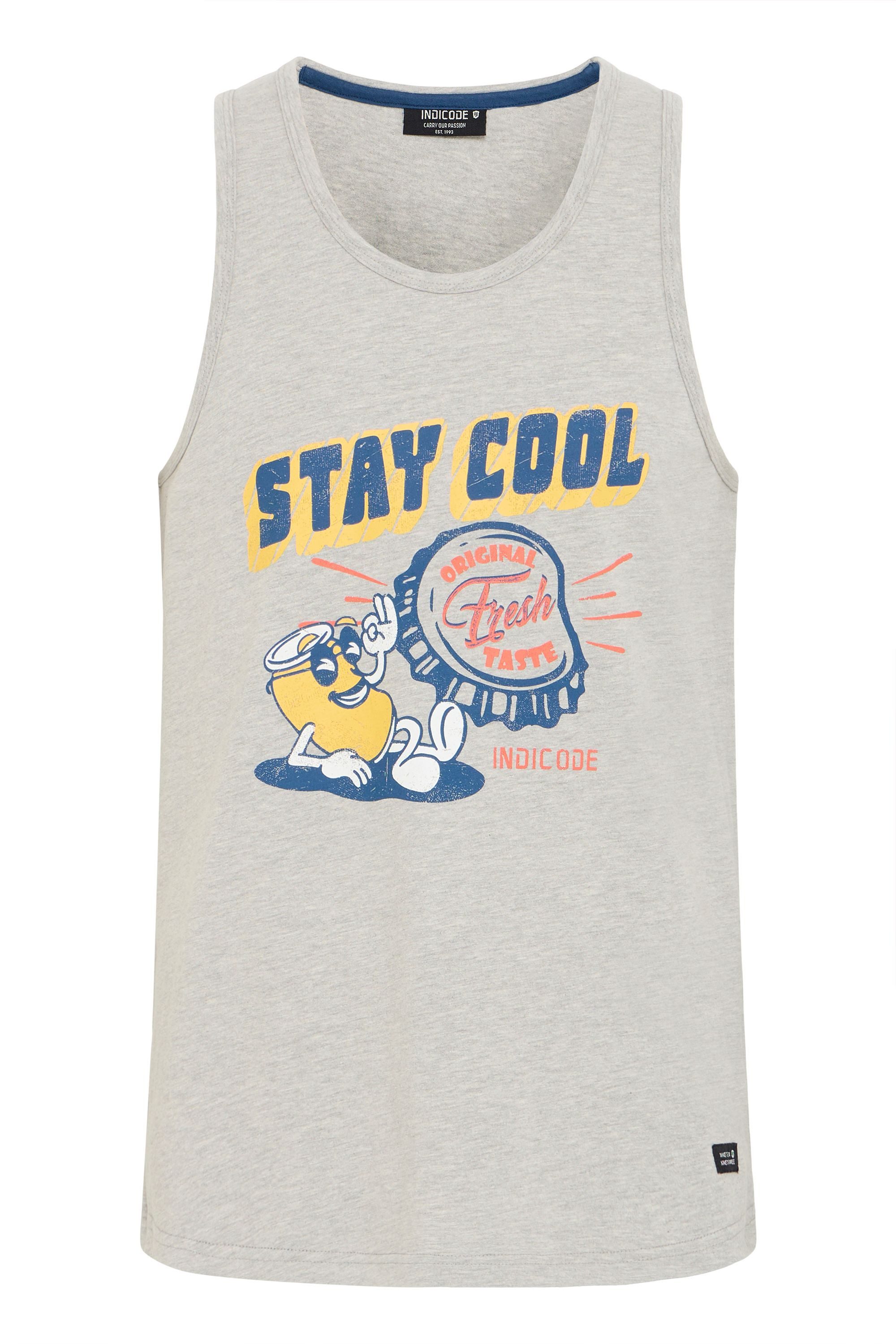 Indicode Rundhalsshirt IDDanis Modernes Tanktop günstig online kaufen