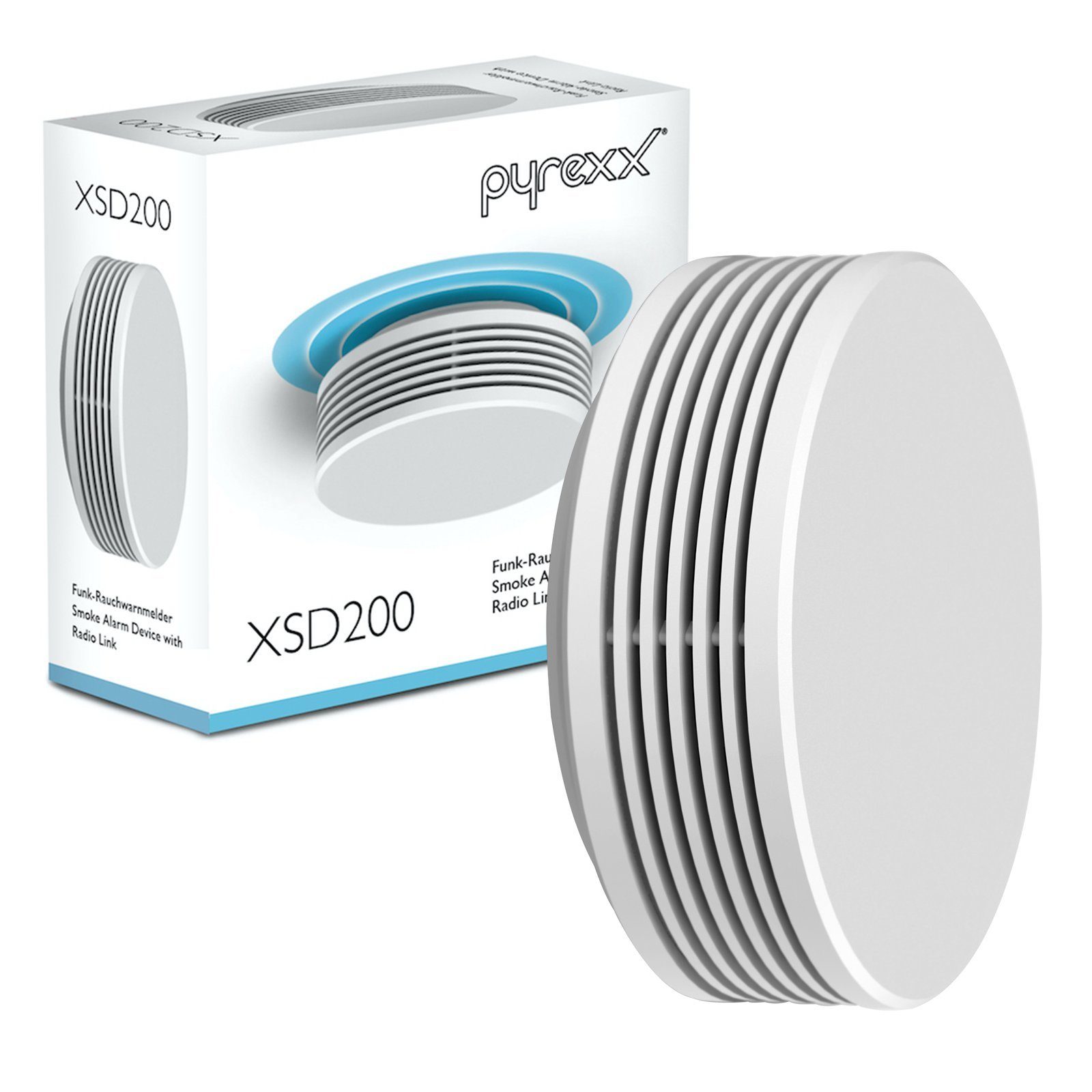 Pyrexx XSD200 Funk - Rauchwarnmelder Weiß - 4er Set Детектор дыма