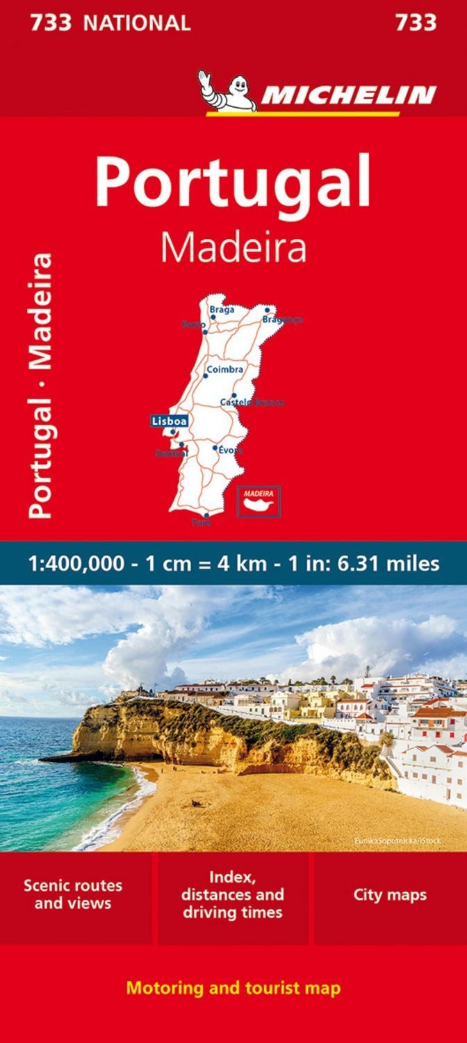 Michelin Portugal Madeira Straßen- und Tourismuskarte 1:400 000 / diverse