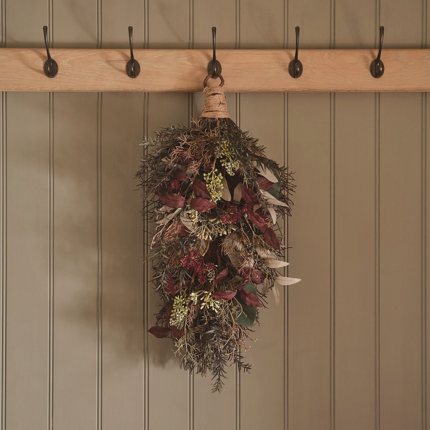 Lights4fun Dekokranz Herbst- und Winterzweig mit Beleuchtung – Bild 5 von 5