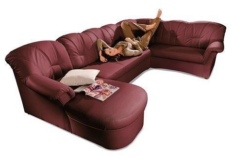 DOMO collection Wohnlandschaft "Papenburg, zeitlose Rückensteppung, elegant günstig online kaufen