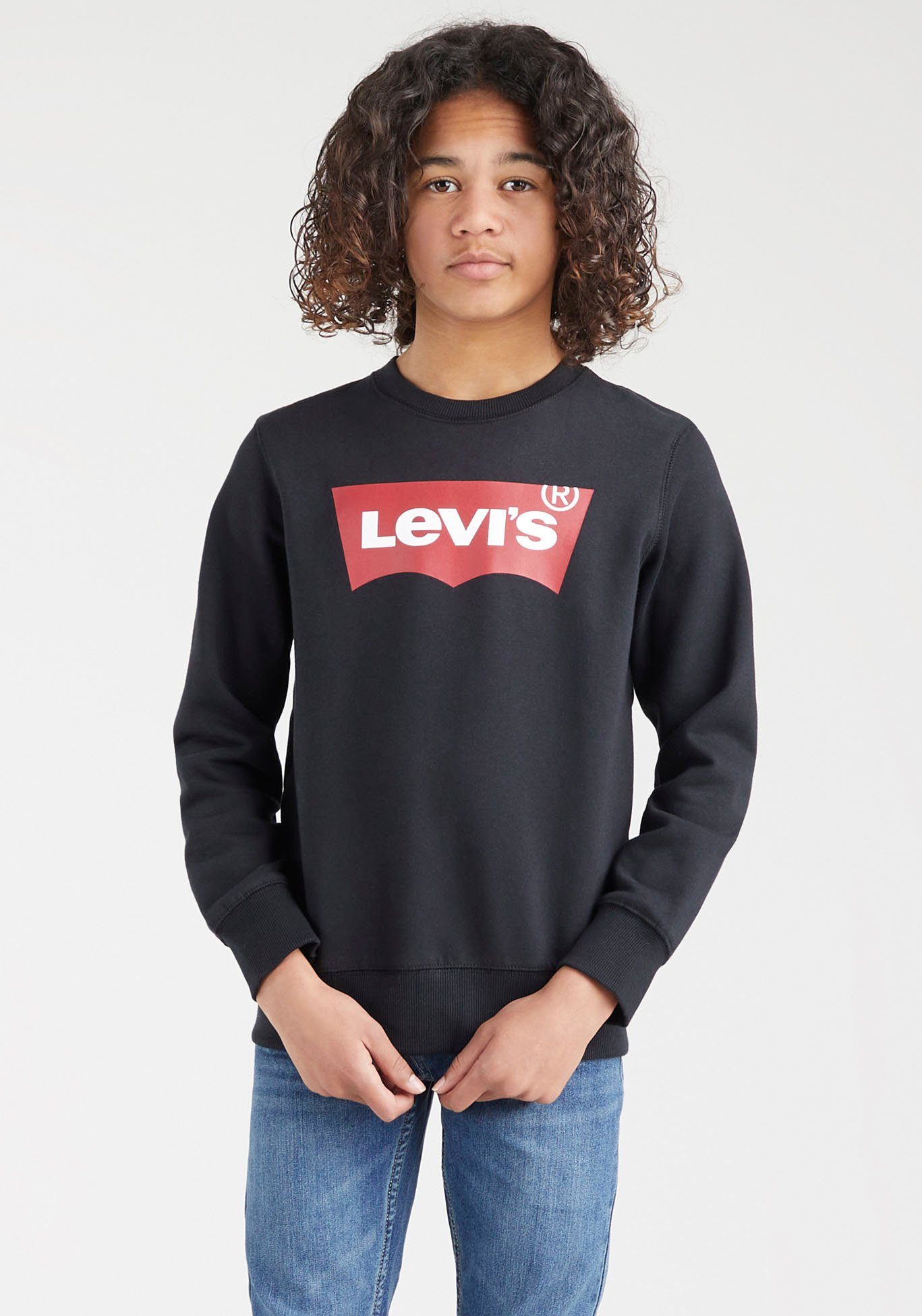 for Sweatshirt BATWING Kids CREWNECK Levi's® BOYS black