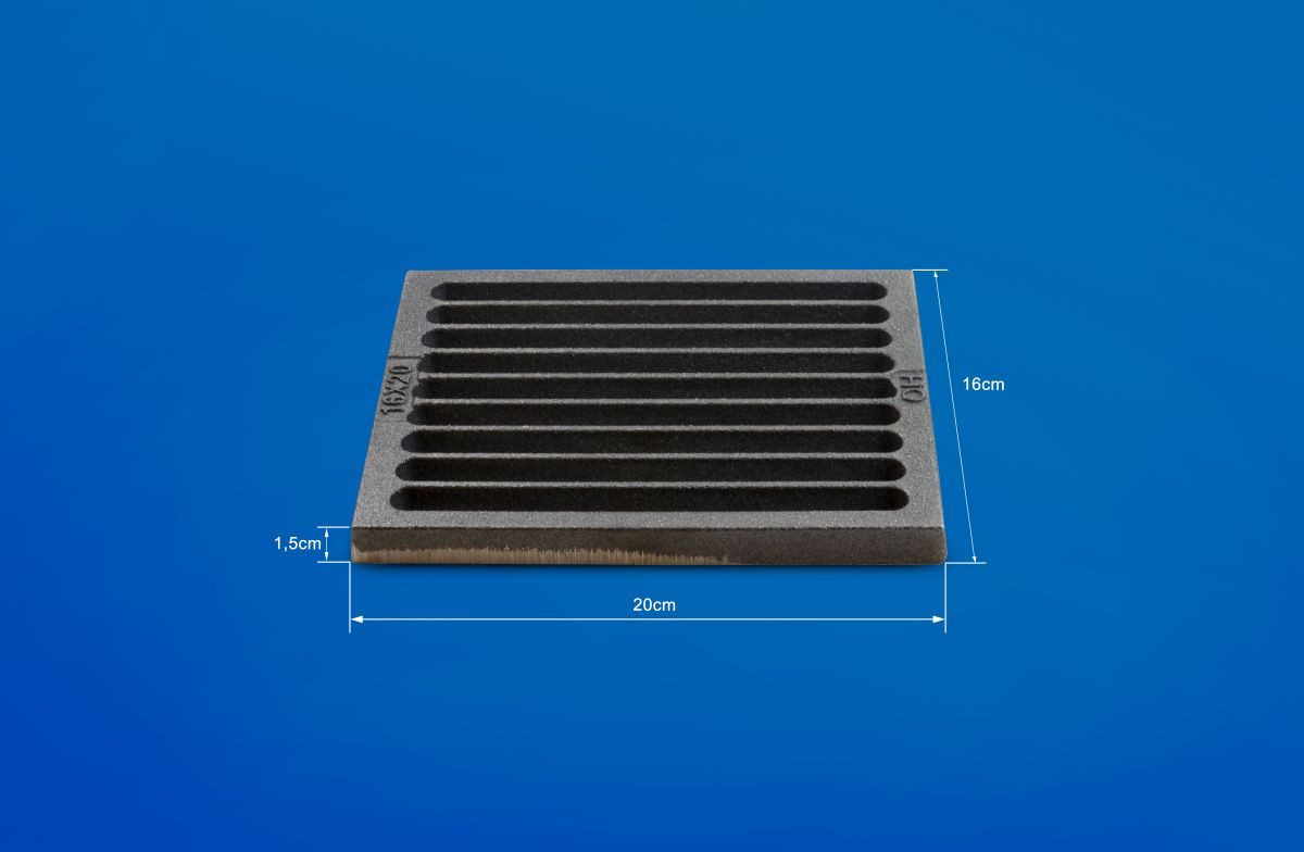 Gusseisen-Rost 28×26,7 Cm – Ofenrost, Kaminrost, Ascherost, Robust & Vielseitig