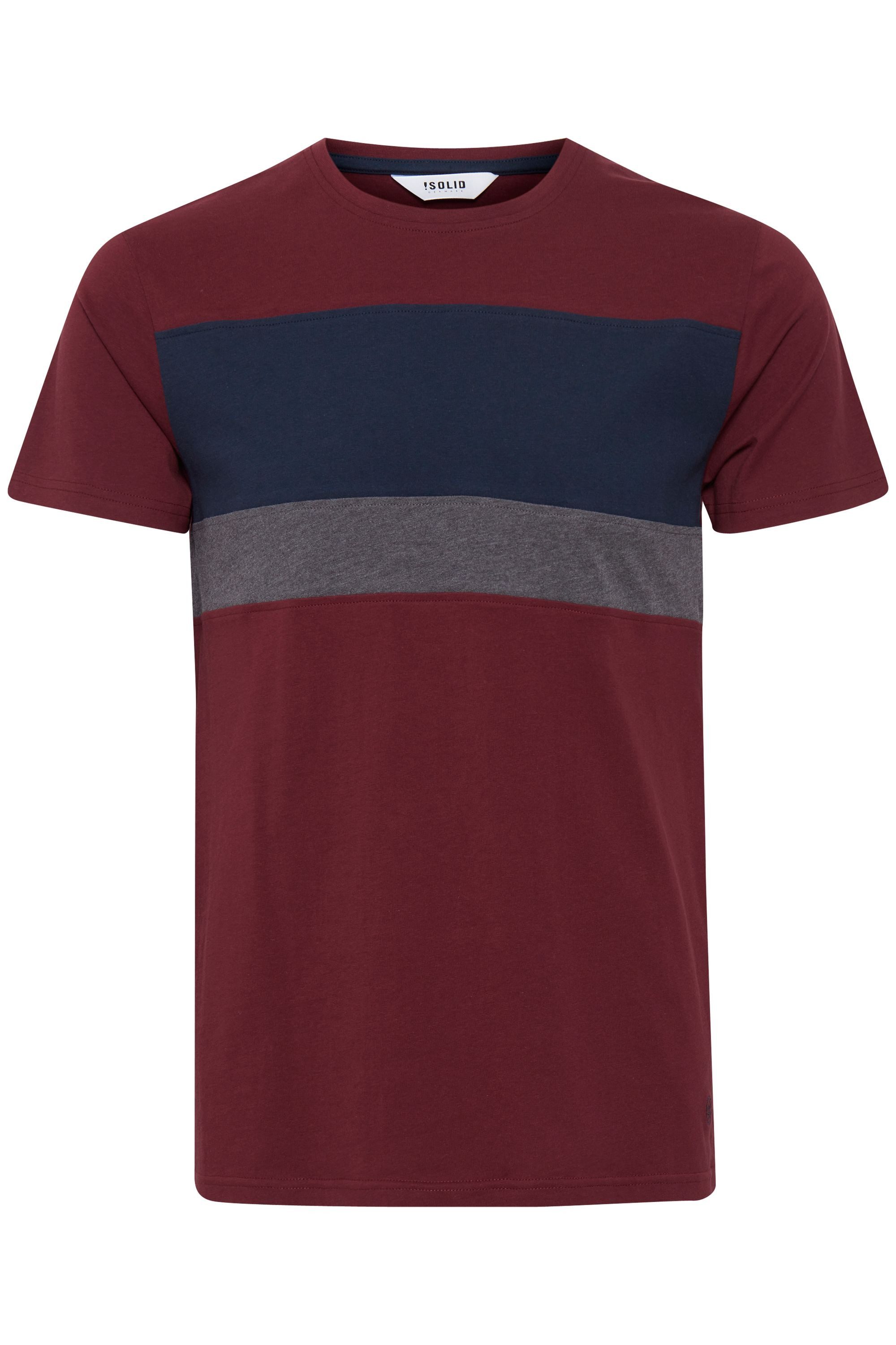 !Solid Rundhalsshirt SDSascha T-Shirt in Tricolor günstig online kaufen
