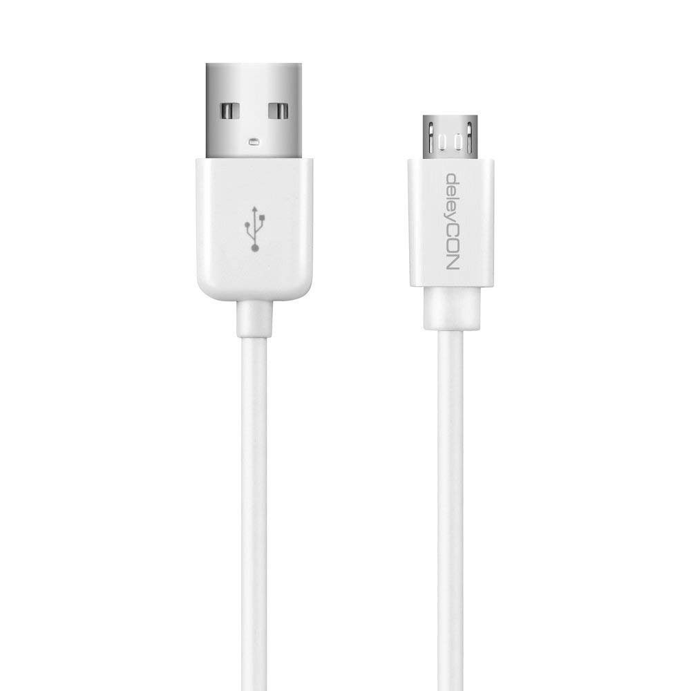 deleyCON deleyCON 3,0m Micro USB Ladekabel Datenkabel Handys Smartphones Smartphone-Kabel