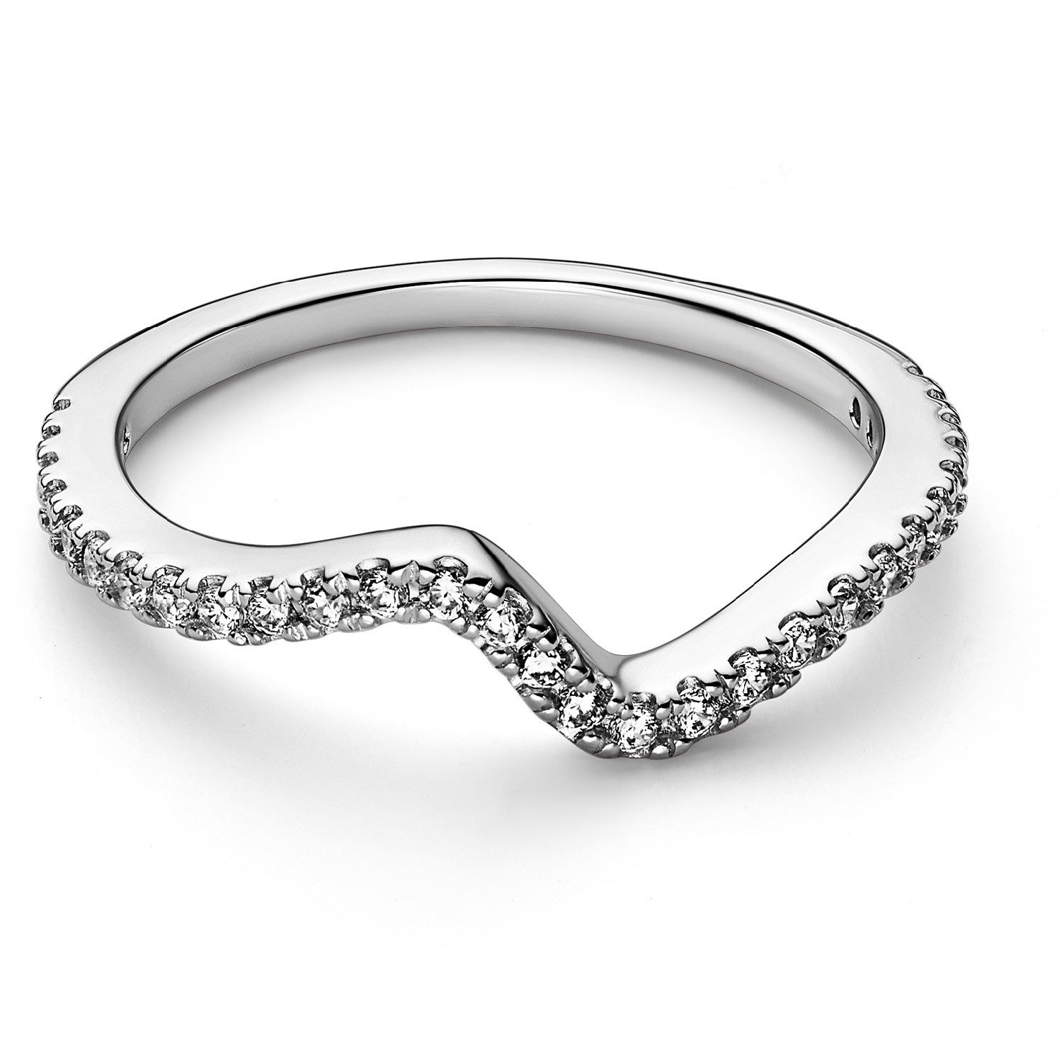 Pandora Fingerring DamenFunkelnde Welle Silber