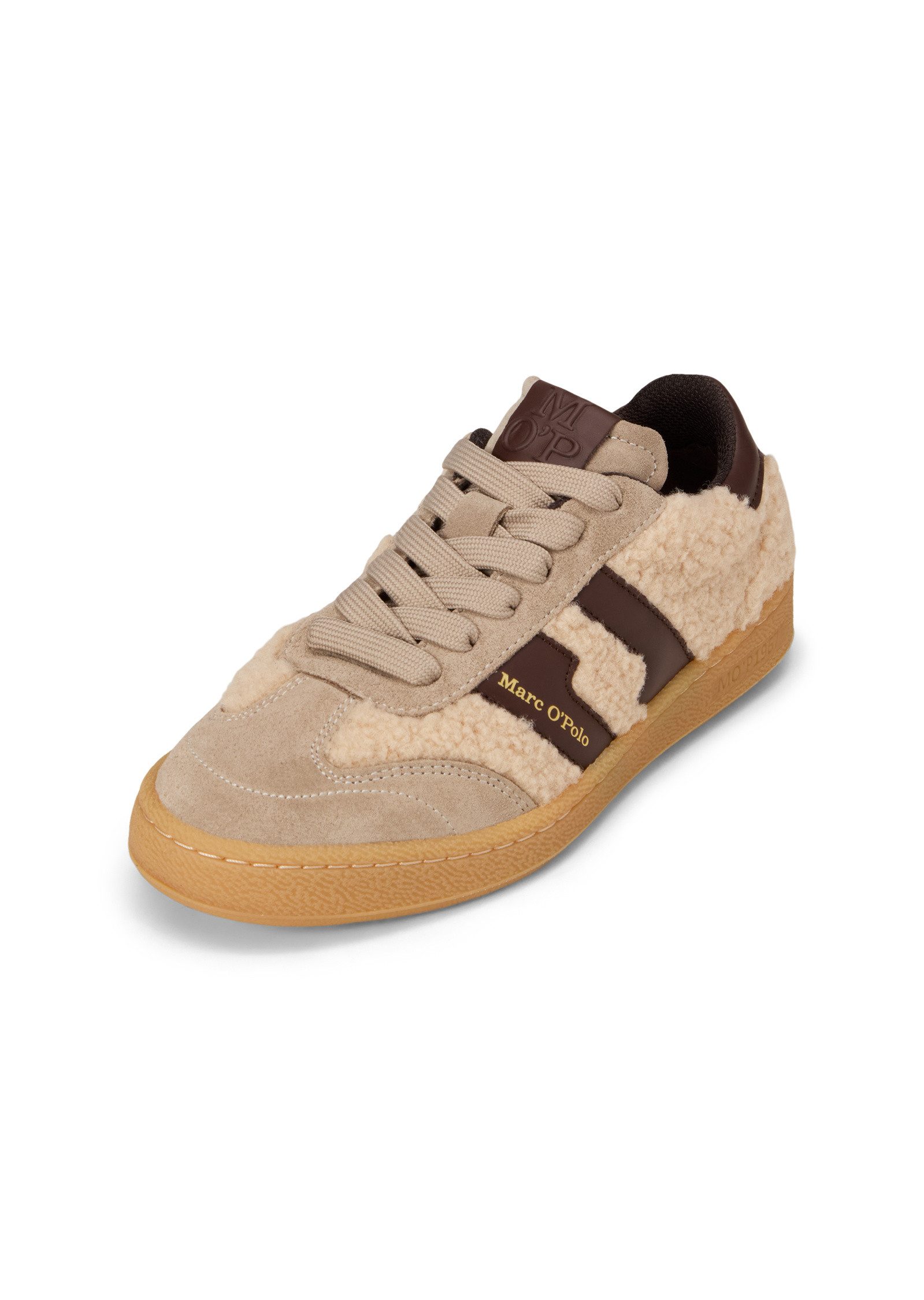 Marc O'Polo aus Leder und Teddyfell Sneaker