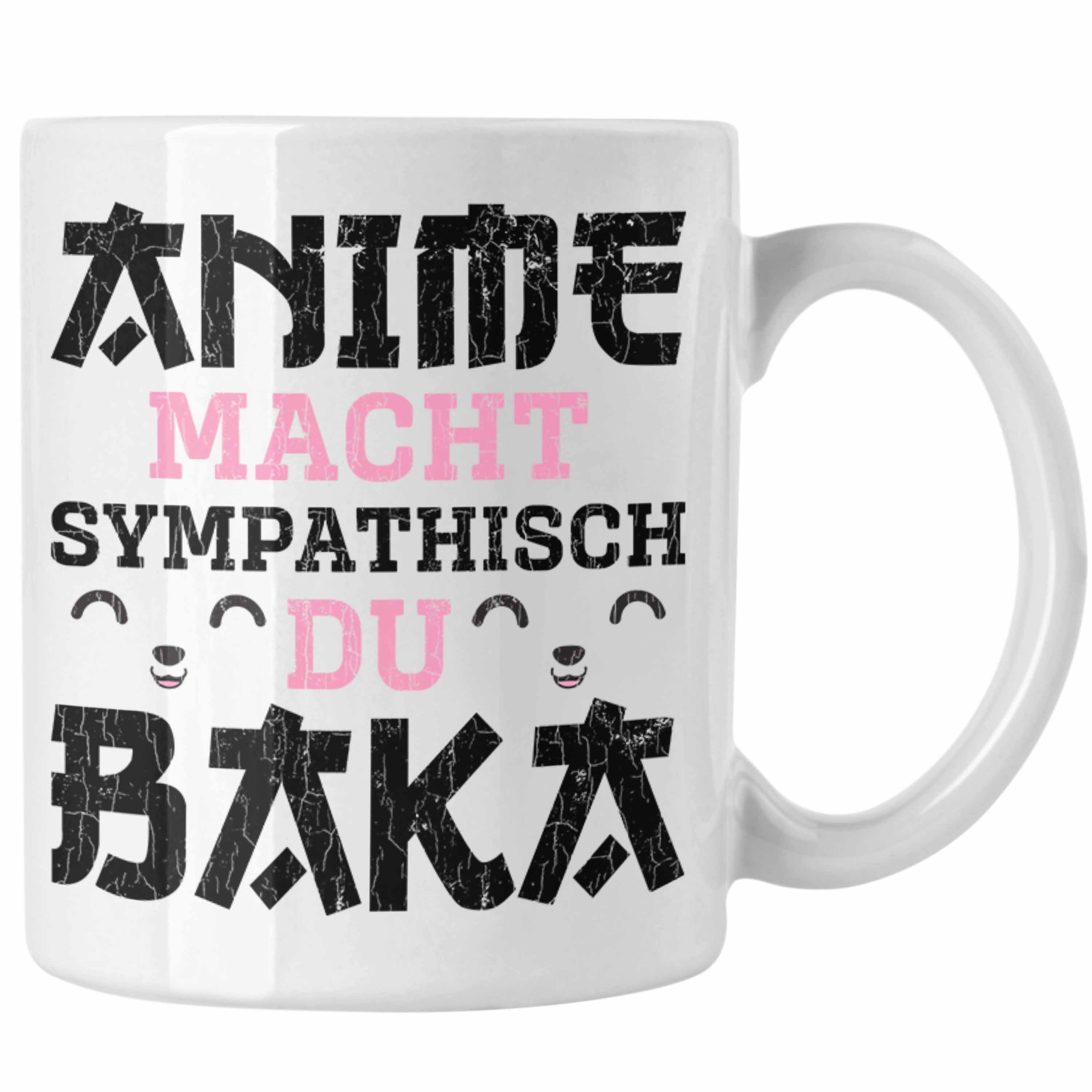 Trendation Tasse Trendation - Anime Tasse Geschenk Spruch Kaffeetasse Geschenke Deko Anme Fan Sympathisch Weiss