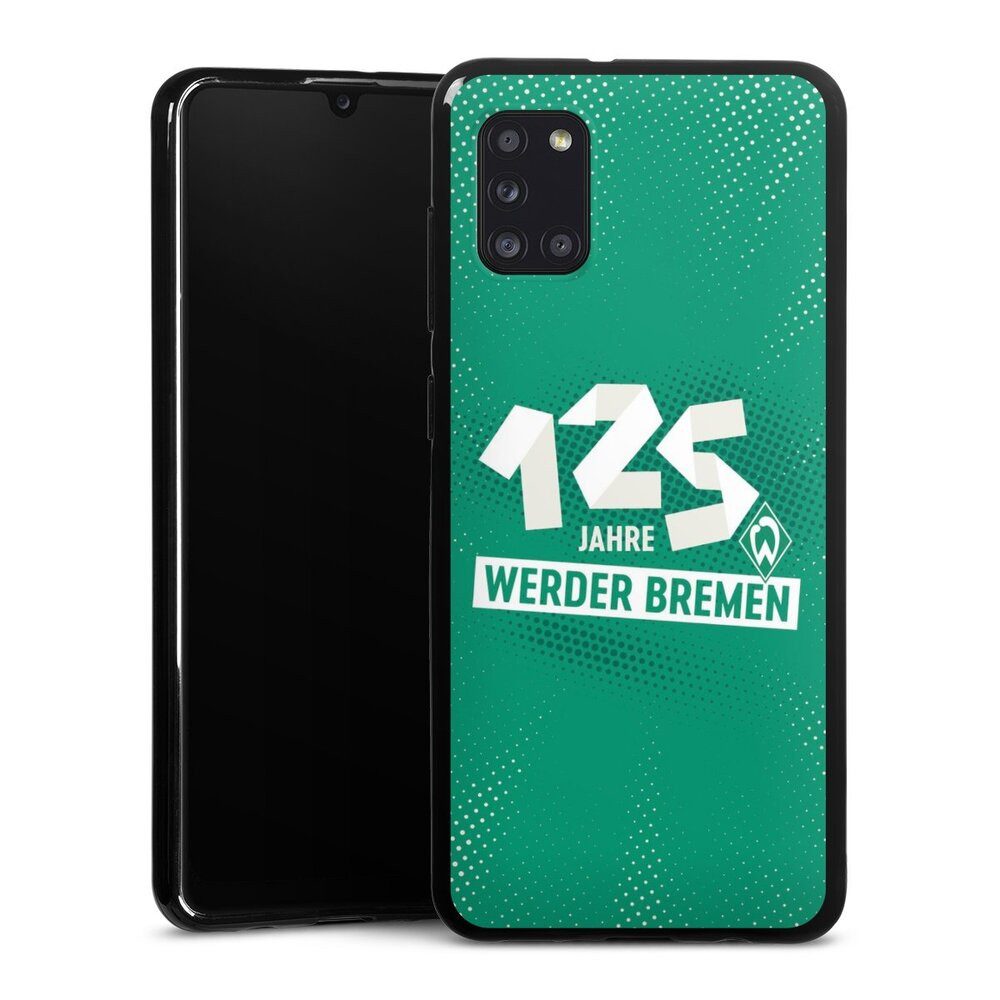DeinDesign Handyhülle 125 Jahre Werder Bremen Offizielles Lizenzprodukt, Samsung Galaxy A31 Silikon Hülle Bumper Case Handy Schutzhülle