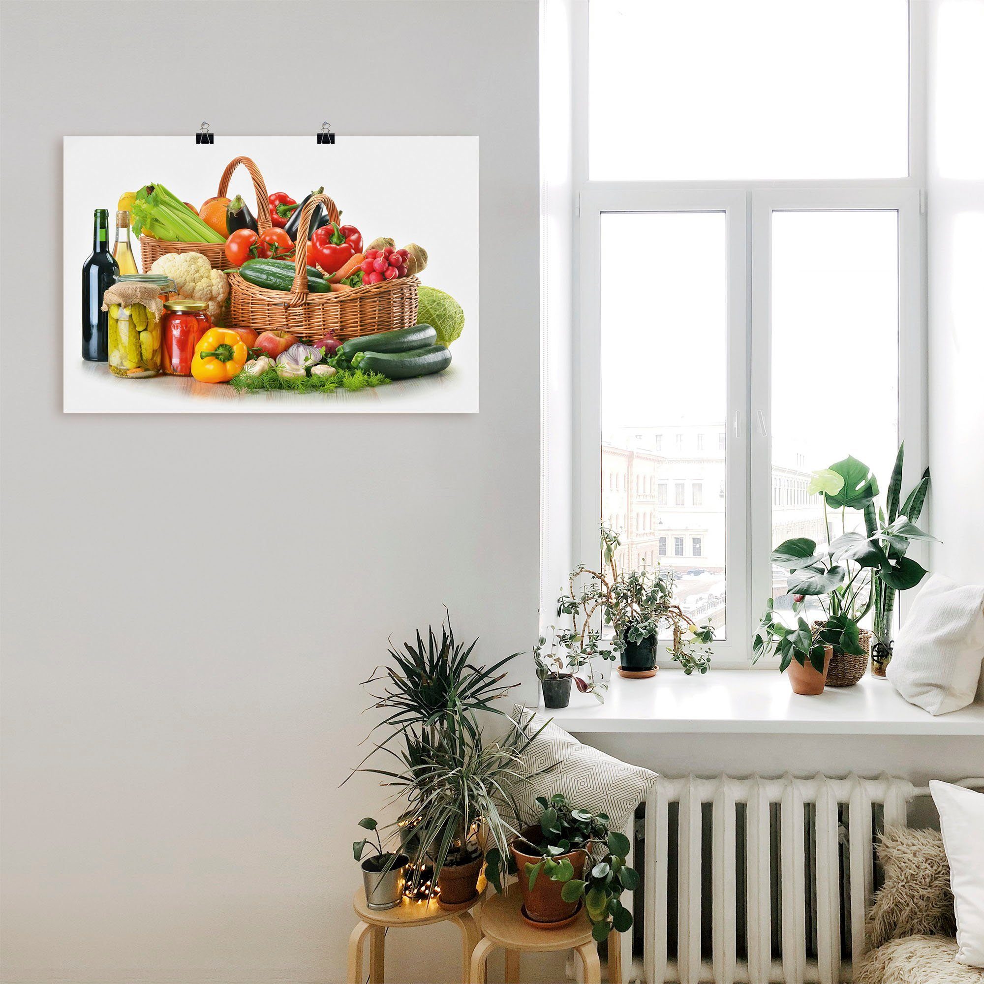 Artland Wandbild Gemüse Stillleben II, Lebensmittel günstig online kaufen