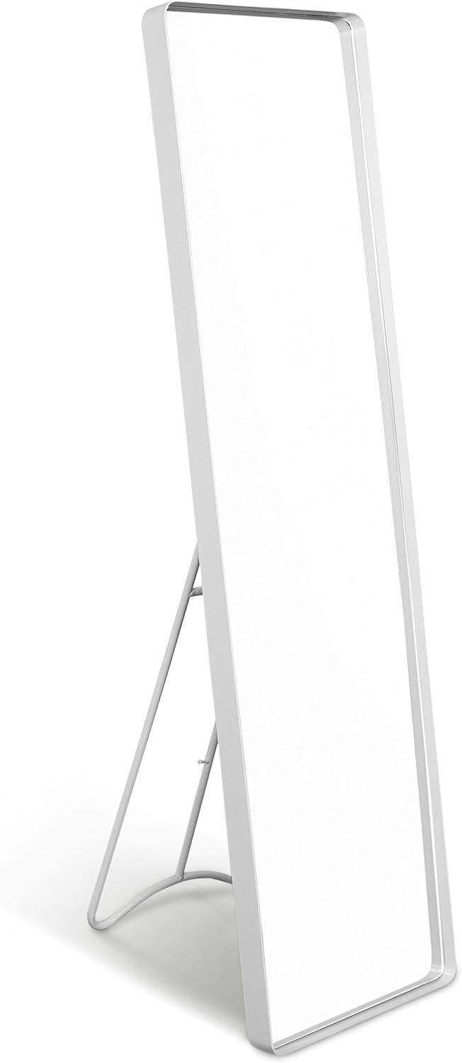 INtrenDU Standspiegel Garderobenspiegel Ganzkörperspiegel weiss 115 cm x 30 günstig online kaufen