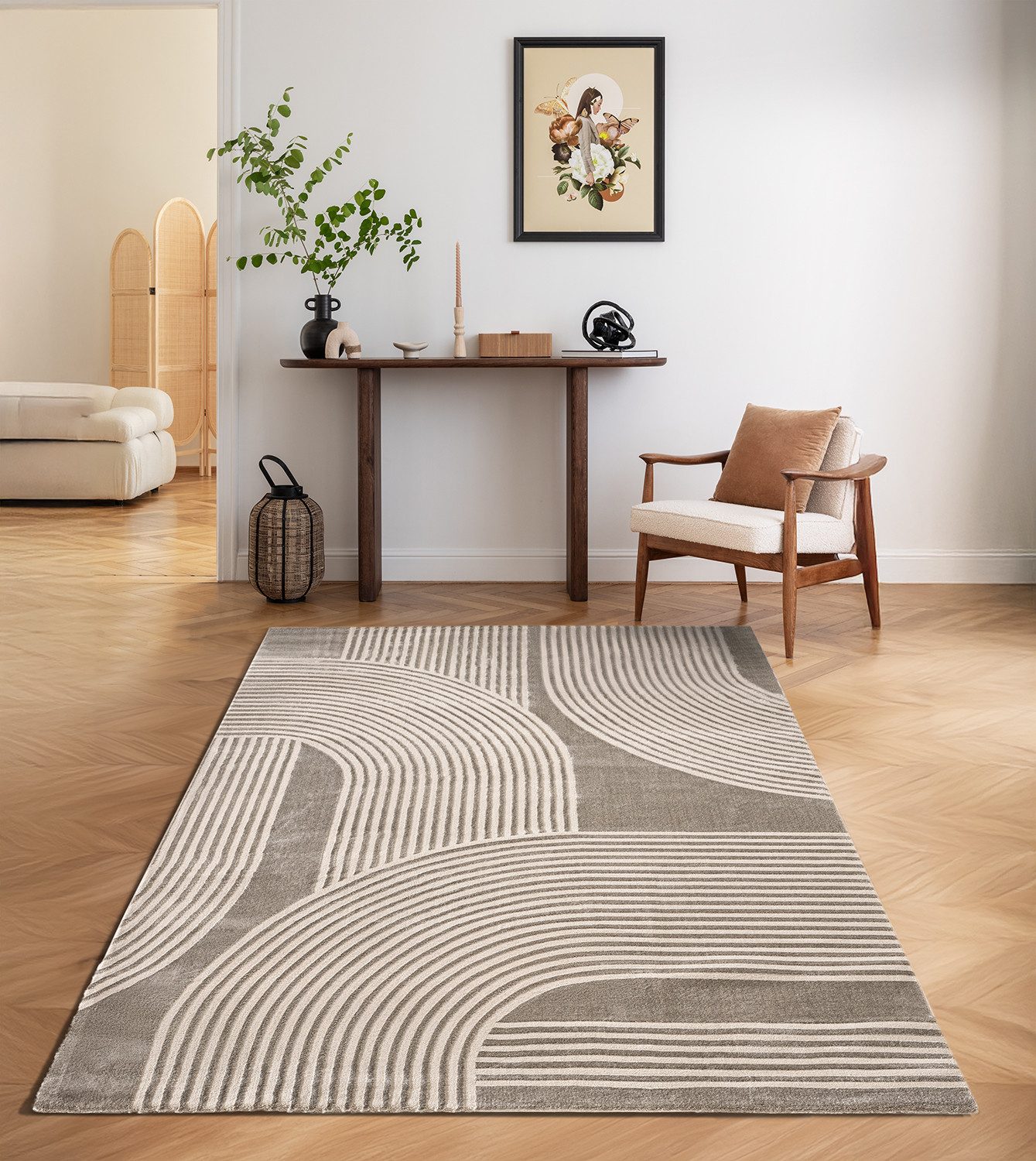 Carpetilla Designteppich Designer Wohnzimmer Teppich abstrakte Musterung mo günstig online kaufen
