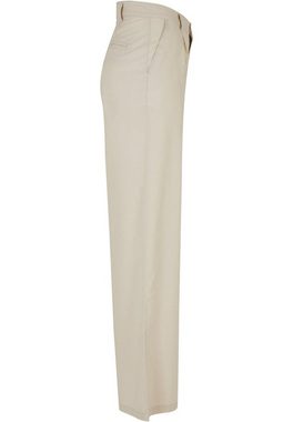 URBAN CLASSICS Stoffhose Urban Classics Damen Ladies High Linen Mixed Wide Leg Pants (1-tlg)