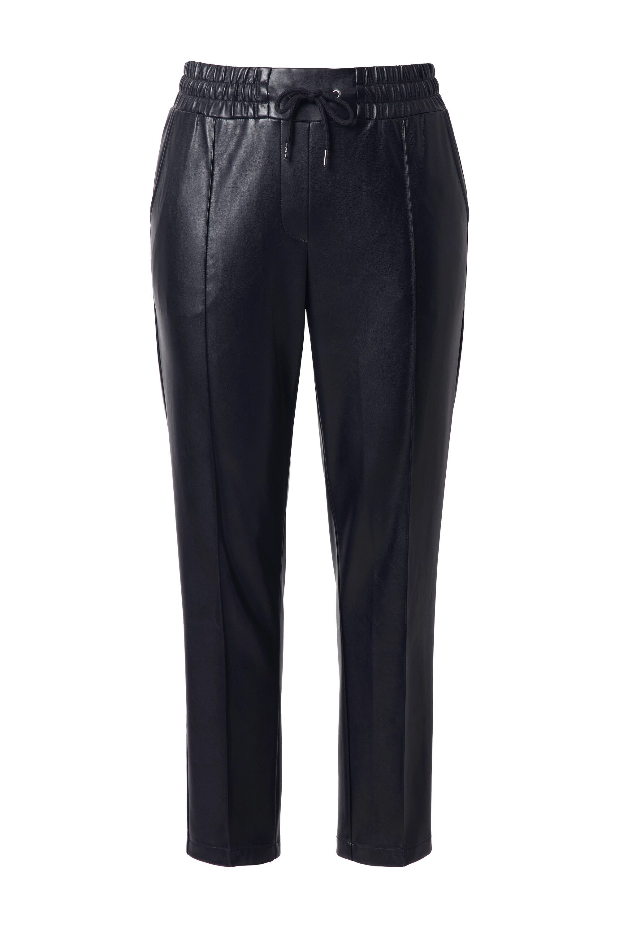 Ulla Popken Schlupfhose 7/8-Hose Lederoptik Biesen günstig online kaufen
