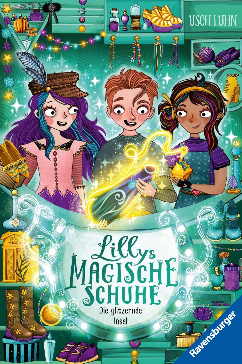 Kinderbuch Lillys magische Schuhe, Band 8 - Die glitzernde Insel Usch Luhn