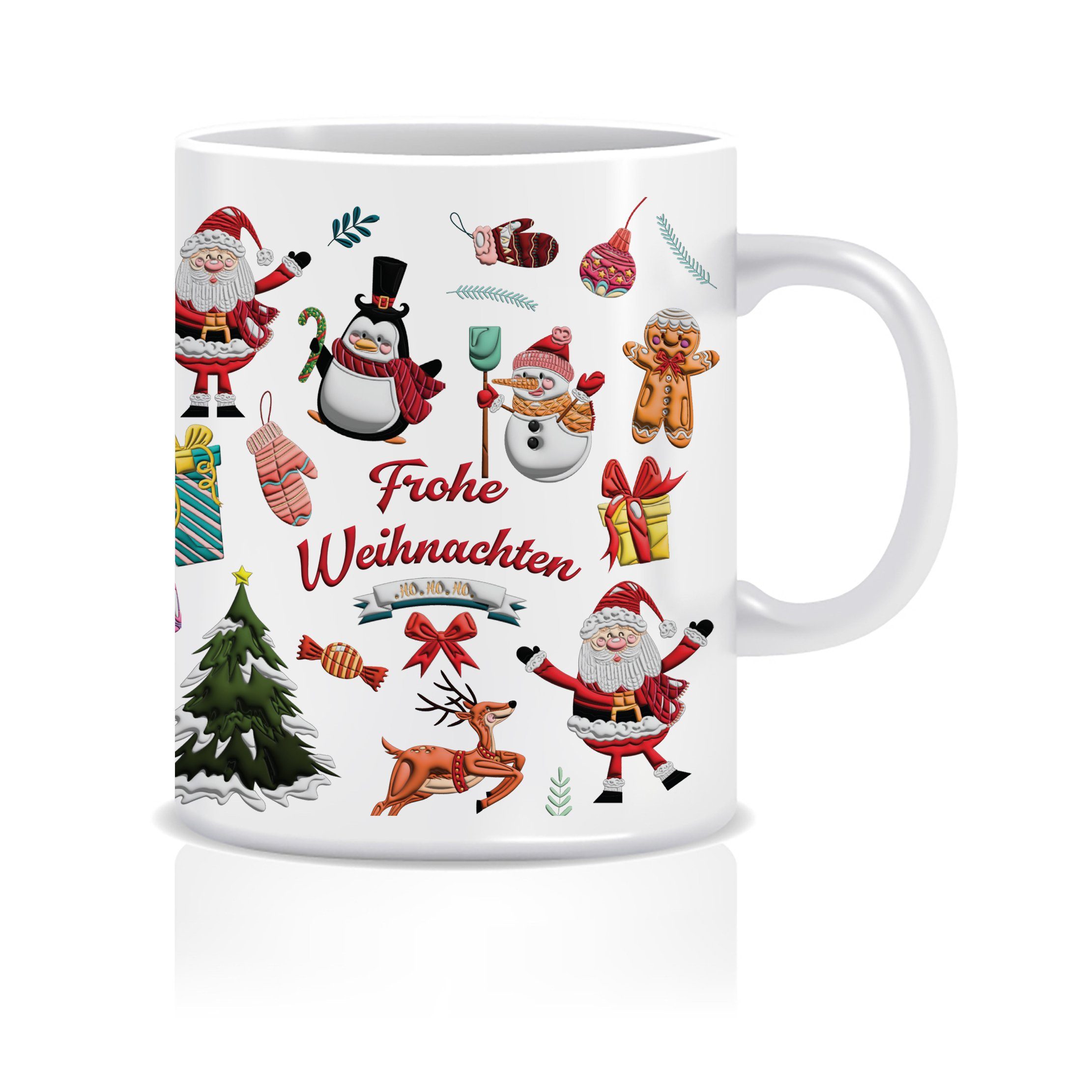 Giftandprint Tasse Weihnachten Geschenke Deko Weihnachtsgeschirr Wichtel Kaffeebecher, Weihnachten Geschenke Tasse Inkl. Geschenkbox Weihnachten Deko