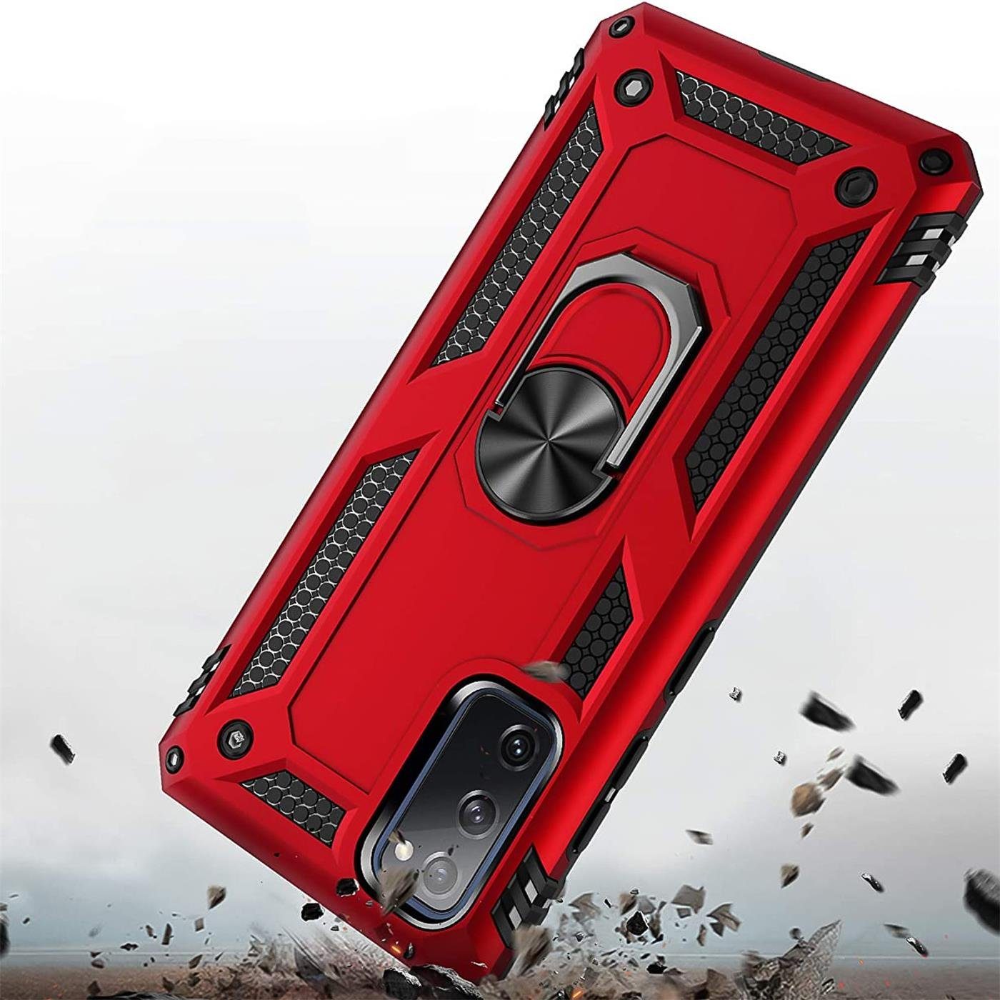 CoolGadget Handyhülle Armor Shield Case für Samsung Galaxy S20 FE 6,5 Zoll, Outdoor Cover mit Magnet Ringhalterung Handy Hülle für Samsung S20 FE – Bild 5 von 5