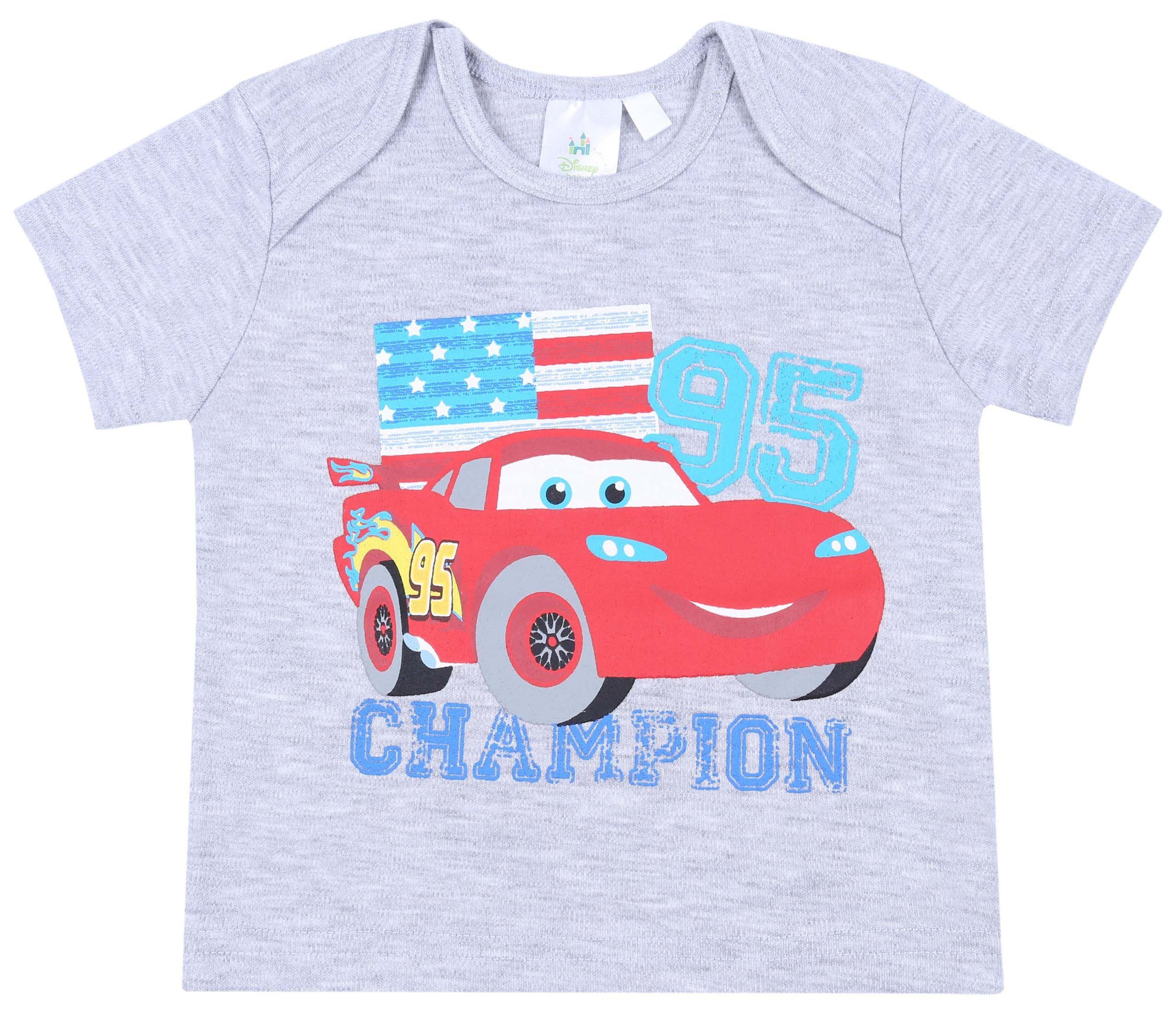 Kurzarmbluse Graues Baby-T-Shirt Lightning McQueen Disney 9 Monate