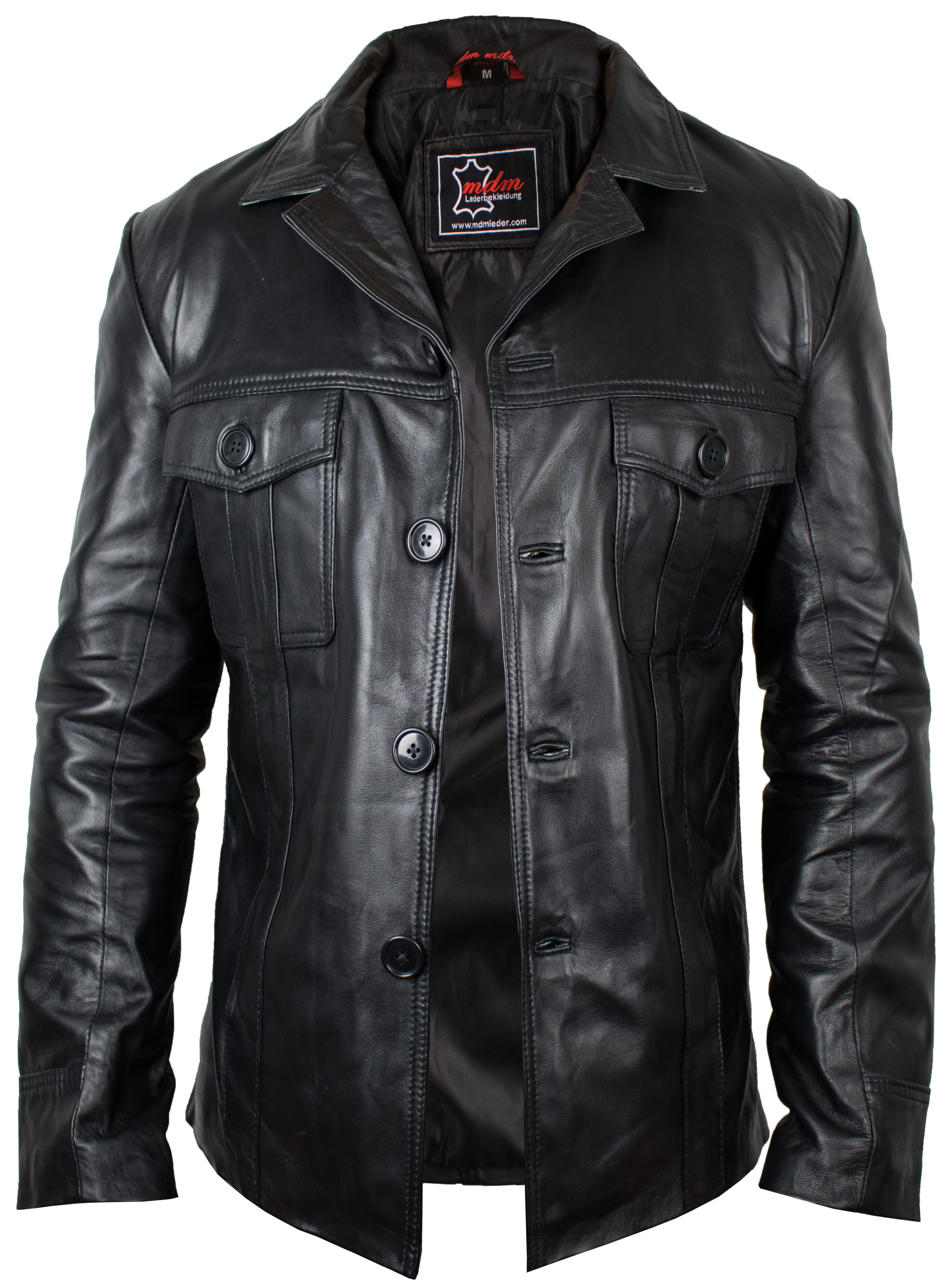 MDM Lederjacke Herren Lederjacke Ledersakko leichte günstig online kaufen