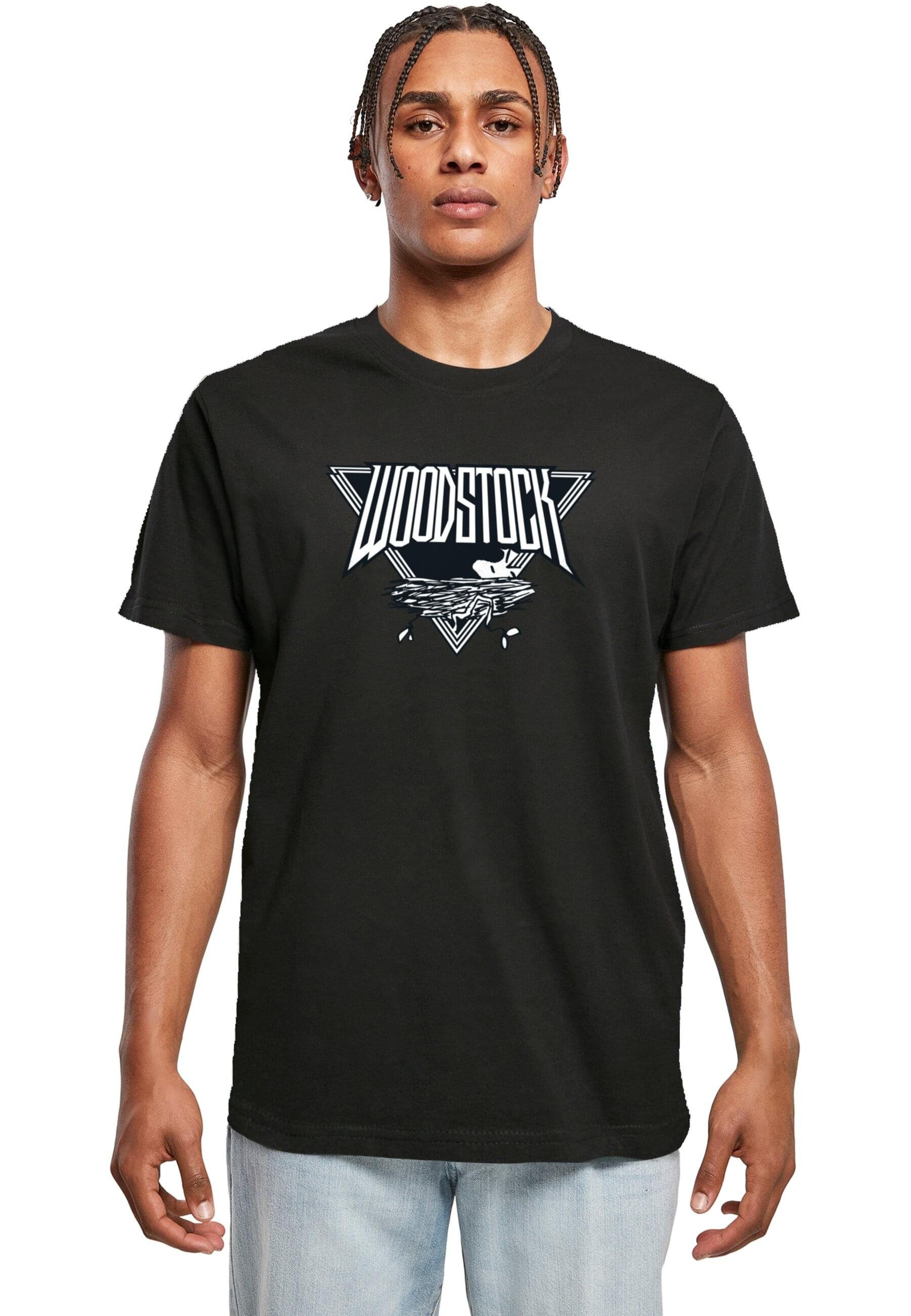 Merchcode T-Shirt Herren Peanuts - Woodstock T-Shirt Round Neck (1-tlg) black