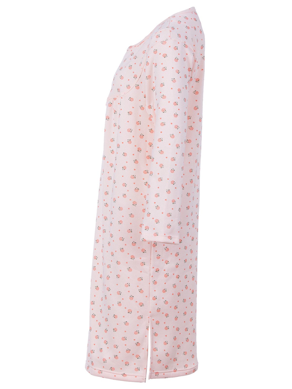 zeitlos Nachthemd Thermo Nachthemd - Romy mit Rosen und Herzen günstig online kaufen