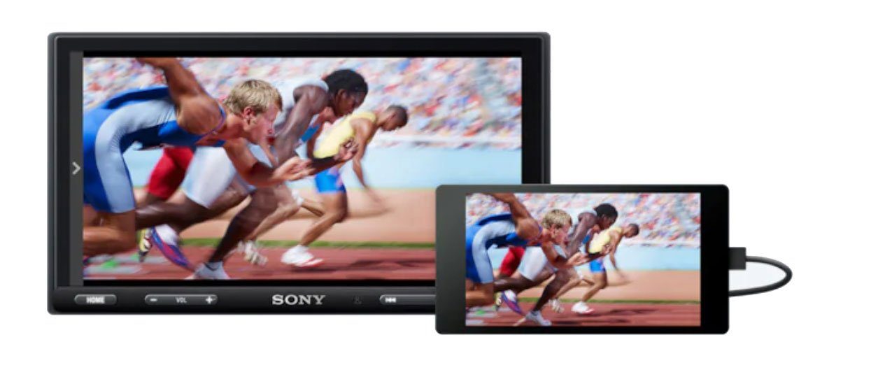 Apple Sony 2DIN XAV-AX5550D Android Autoradio DAB Bluetooth CarPlayradio USB