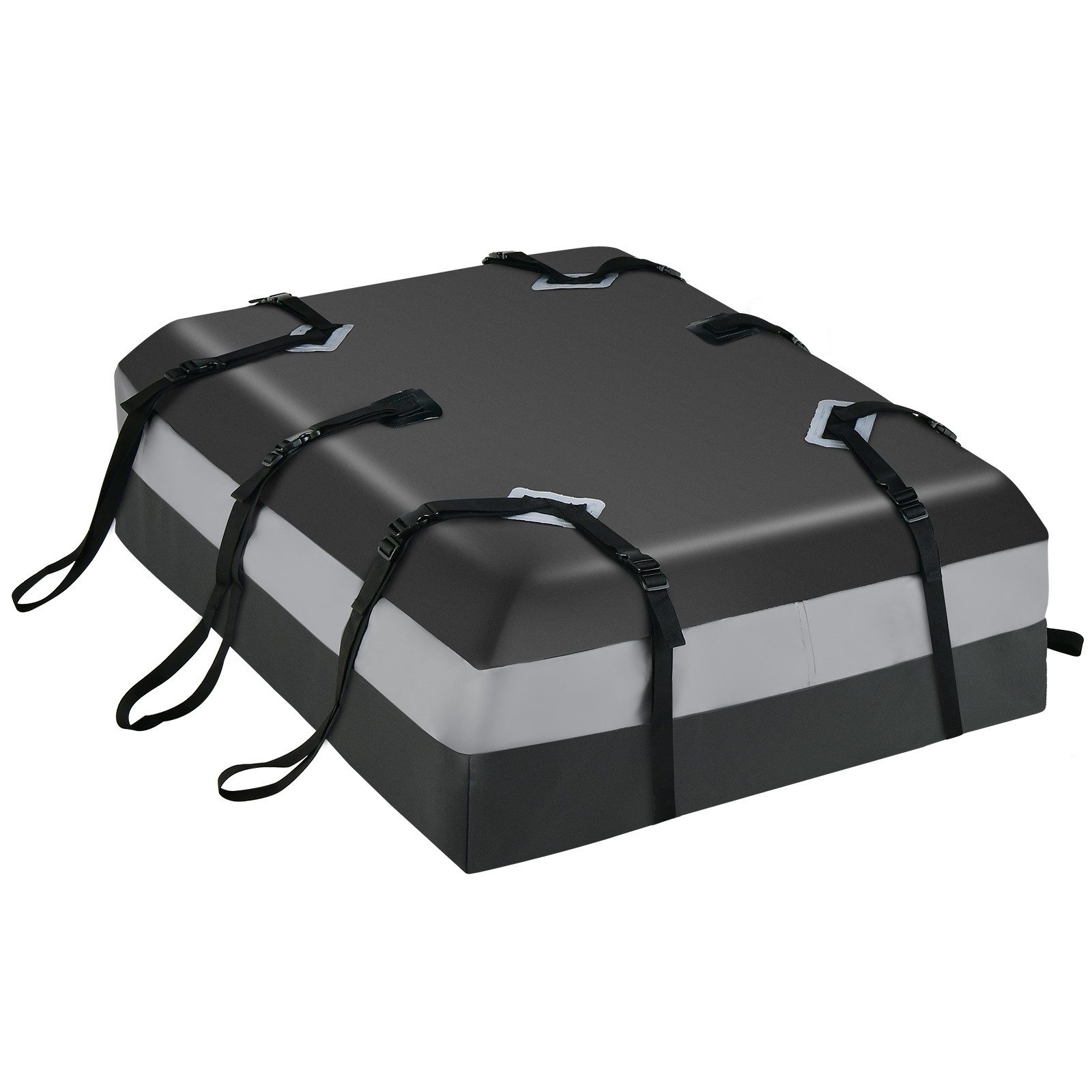 COSTWAY Dachbox, 420L Dachkoffer, mit 10 Ремни & 6 Türhaken, Faltbar