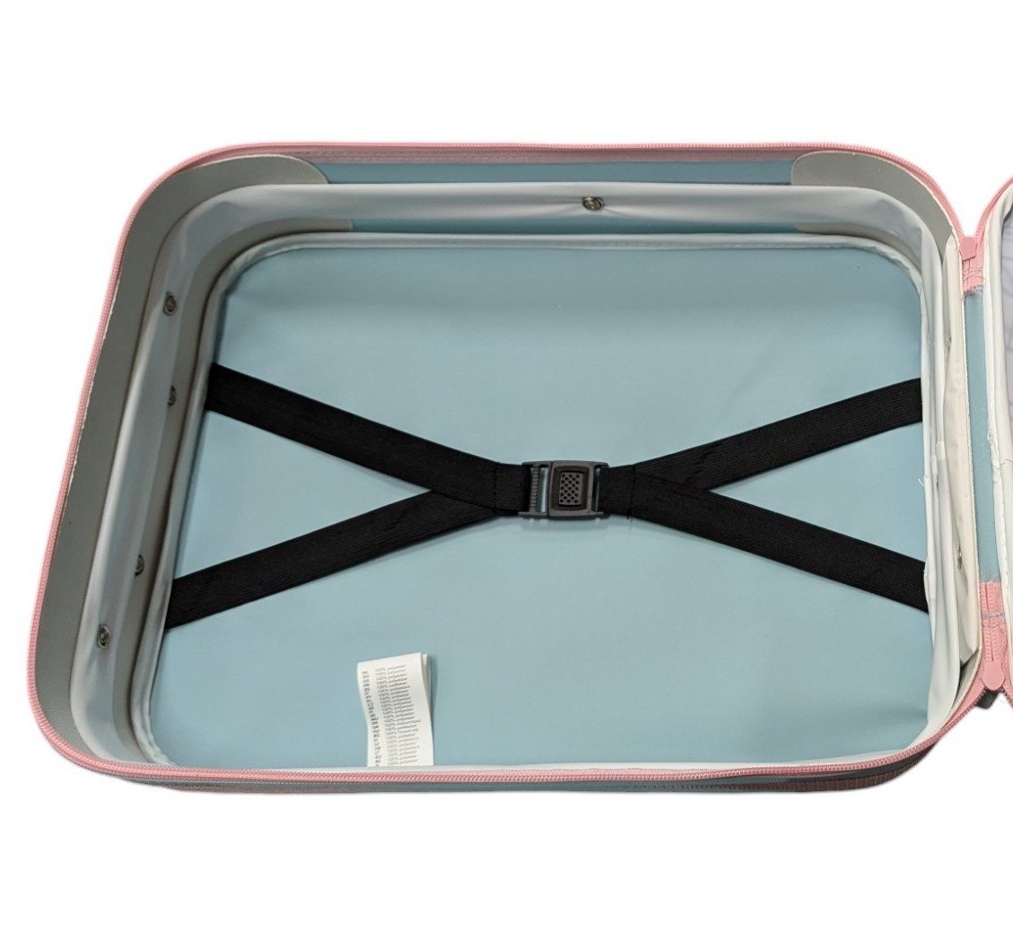 Disney Frozen Kinderkoffer Eiskönigin Elsa Trolley Koffer Kindertrolley Trolly Kinder Mädchen, 2 Rollen, Innenmaß: 40x30x10cm (12 Liter), Gesamtmaße: 47x31x13cm (Griff: 76cm)