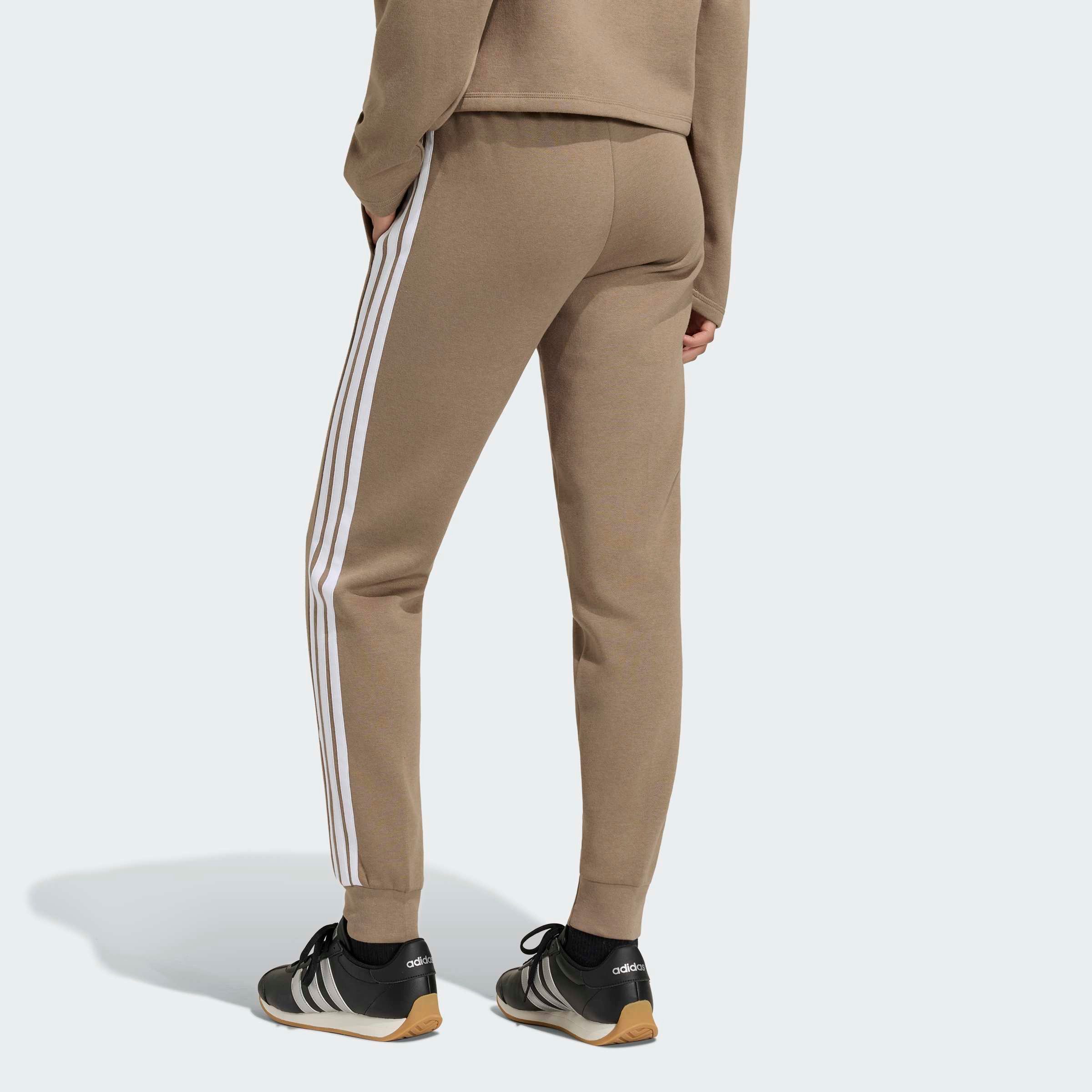 adidas Sportswear Sporthose W 3S FL SL PT schmal geschnitten, für vielseitige Aktivitäten, aus Baumwollmix