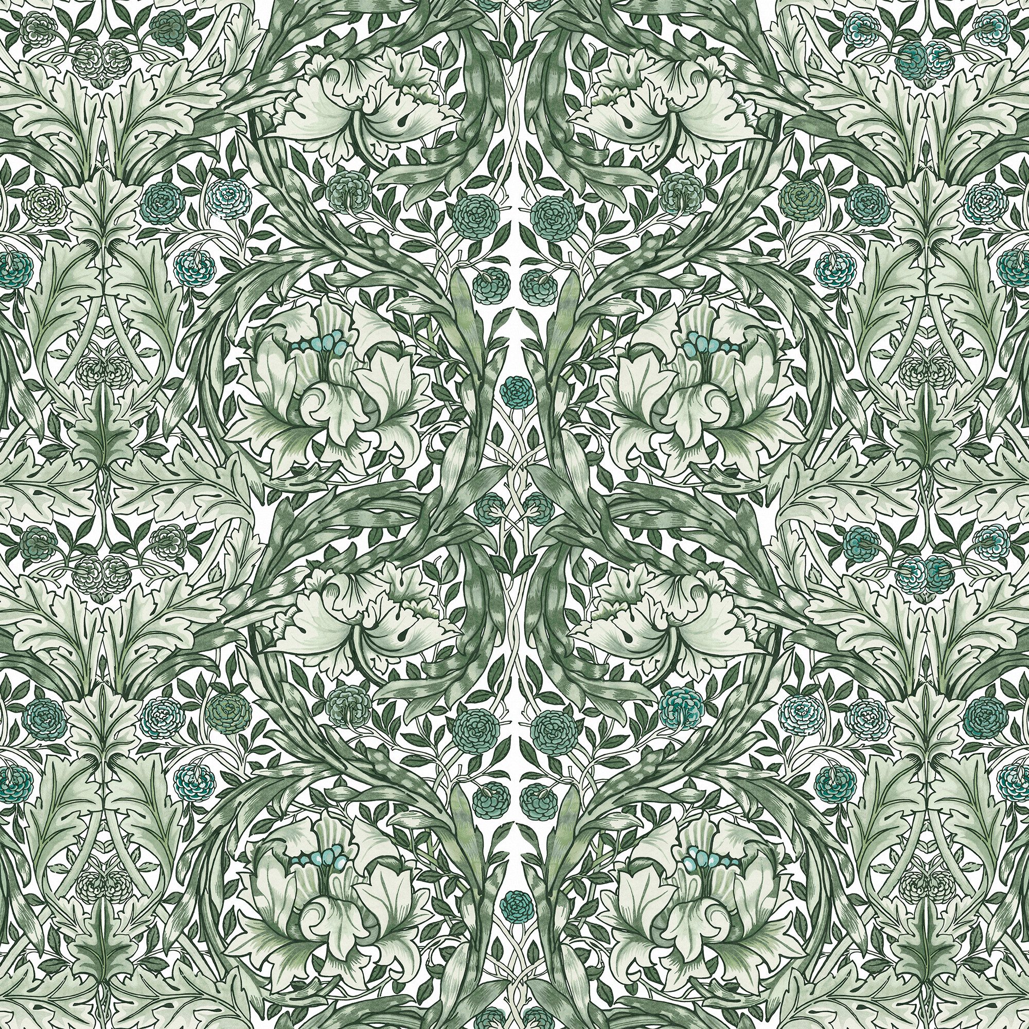 WILLIAM MORRIS AT HOME Vliestapete African Marigold, glatt, Retro, (1 St), 10mx52cm (ca. 5m2)