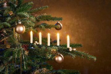 BONETTI LED-Christbaumkerzen Weihnachtsdeko aussen, Christbaumschmuck, kabellos, 15 Kerzen
