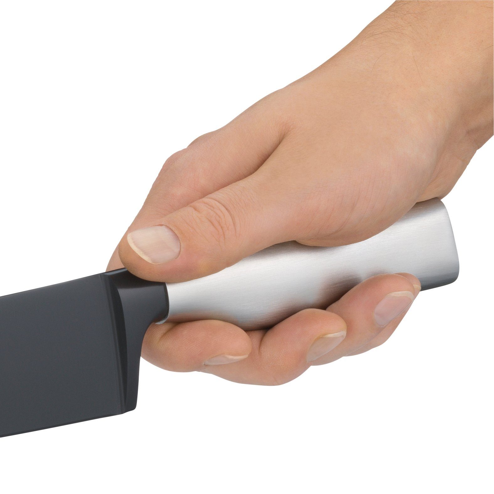 WMF Kochmesser Ultimate Black Chinesisches Kochmesser, 18,5 cm, perfekte Balance, ergonomischer Griff, sicherer Fingerschutz