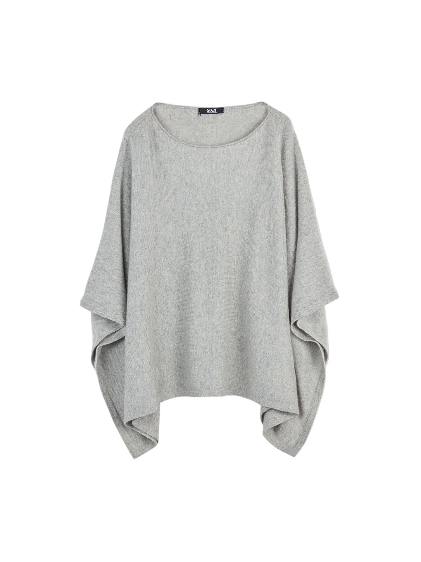 GOBI Cashmere Poncho Kaschmir-Poncho mit U-Boot-Ausschnitt