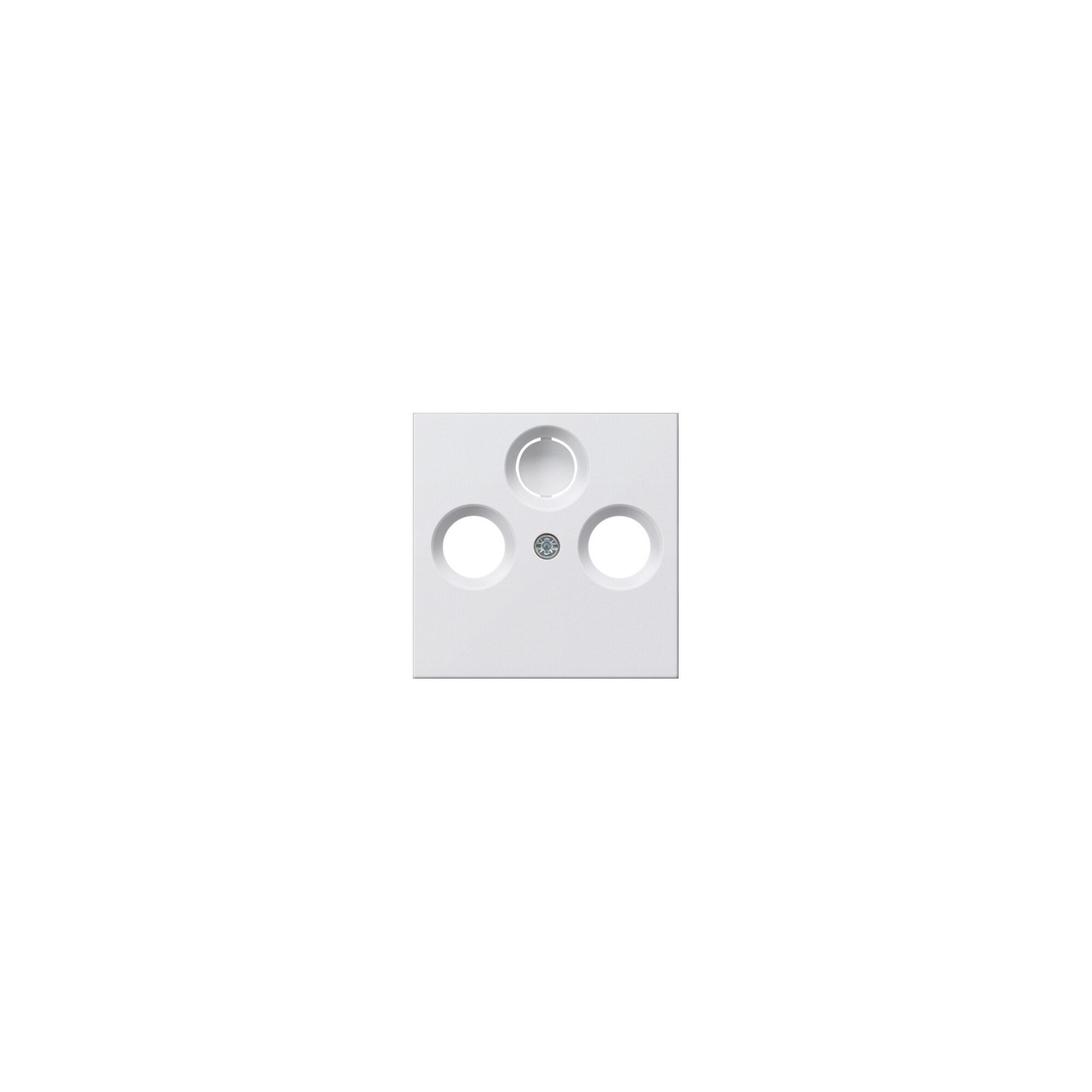 GIRA Gira Zentralplatte rws-gl für Koax-Steckdose 086903 Installationskabel
