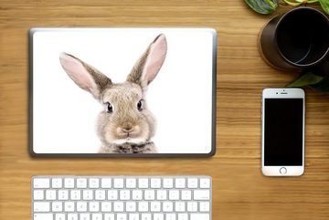 MuchoWow Wandsticker Kaninchen - Tiere - Natur - Braun (1 St), Laptop Folien Cover, Aufkleber, Sticker Folie, Schutz vor Kratzern