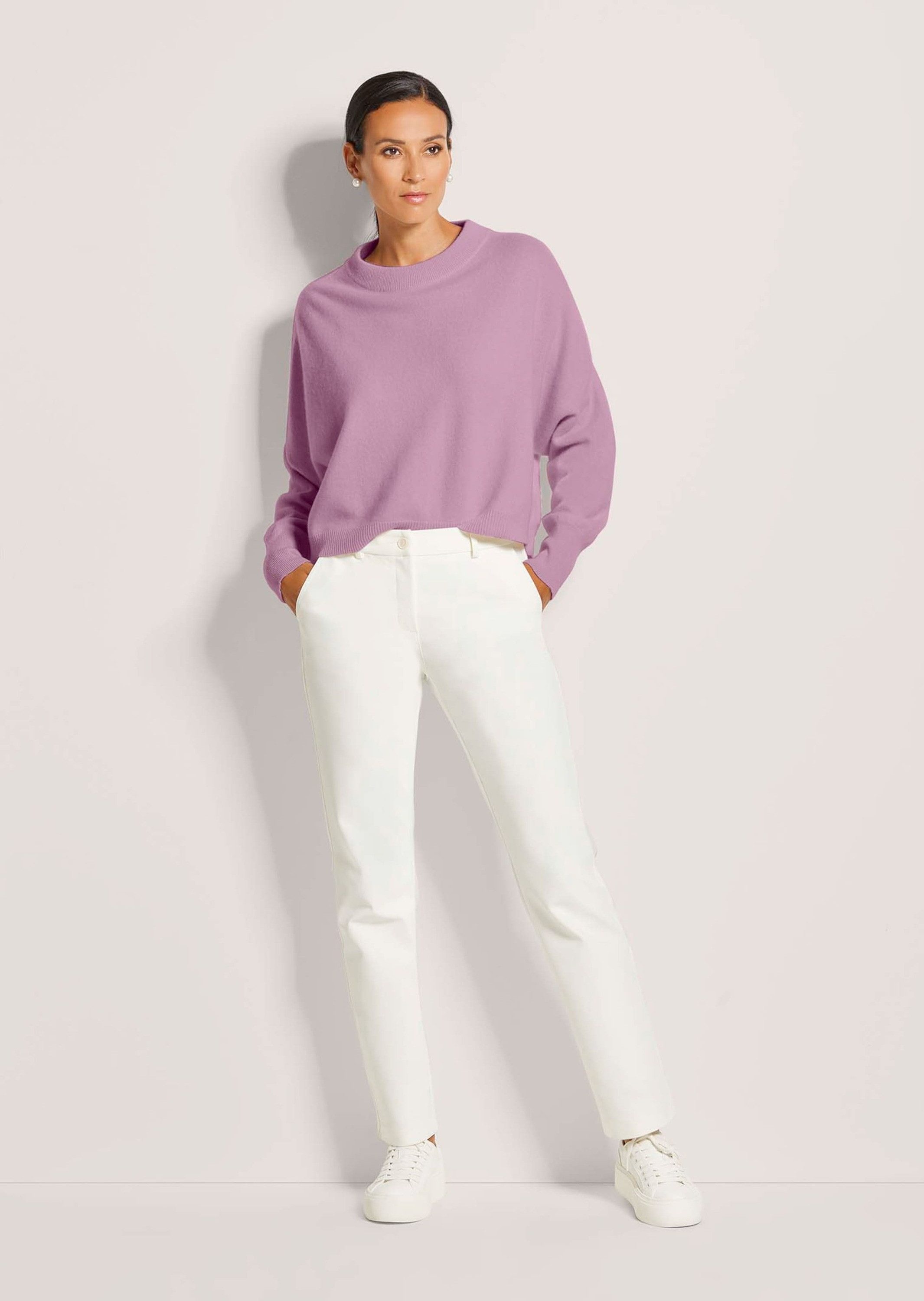 MADELEINE Strickpullover Kaschmir Pullover mit Rundhalsausschnitt Oversized günstig online kaufen