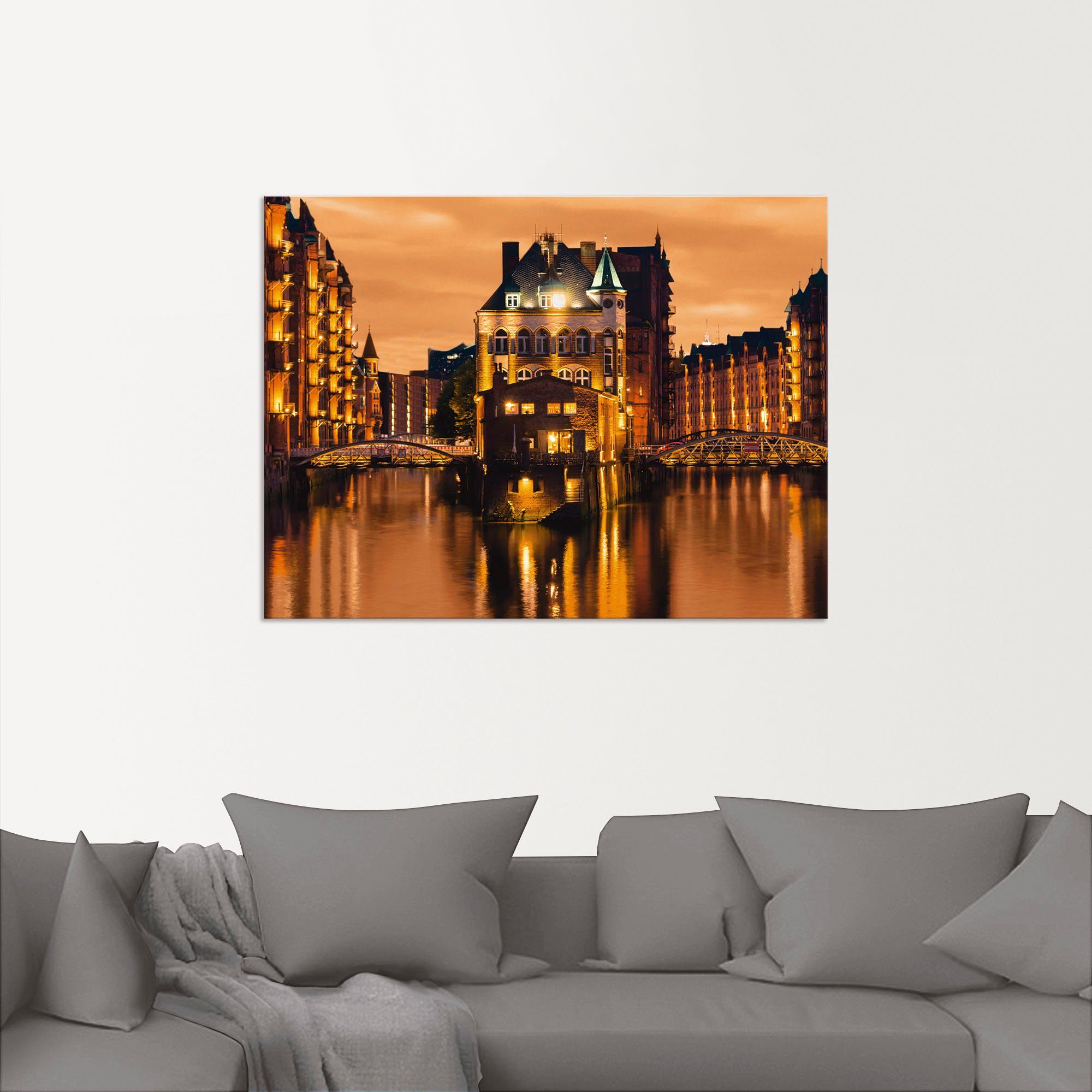 Artland Wandbild Speicherstadt in Hamburg, Deutschland (1 St), als Alubild, günstig online kaufen