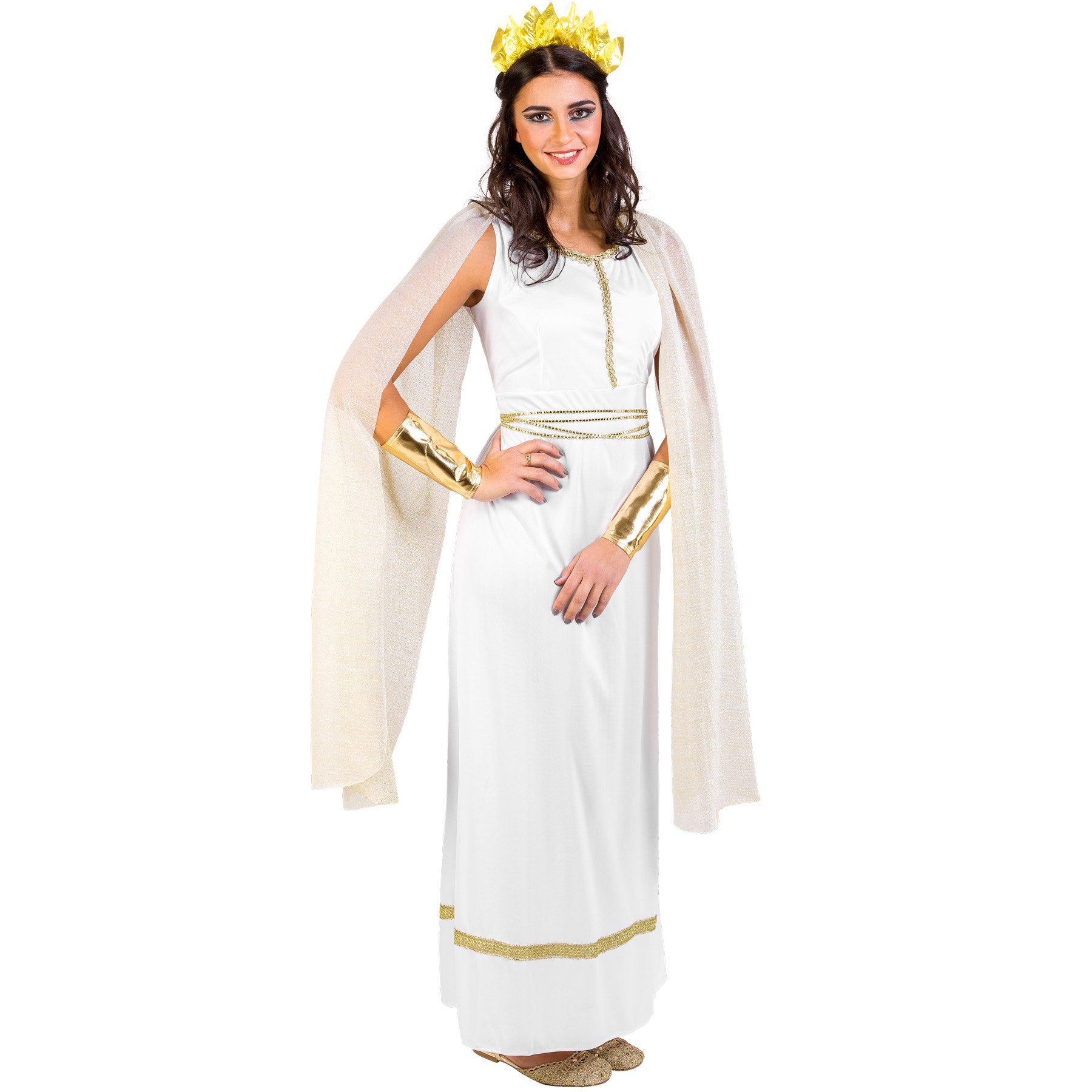 dressforfun Kostüm Frauenkostüm griechische Göttin Olympia, Langes, edles Kleid