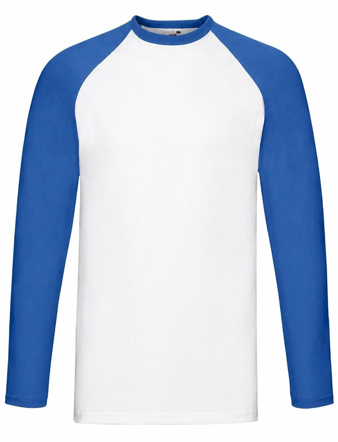 Fruit of the Loom Langarmshirt Long Sleeve Baseball Herren T-Shirt